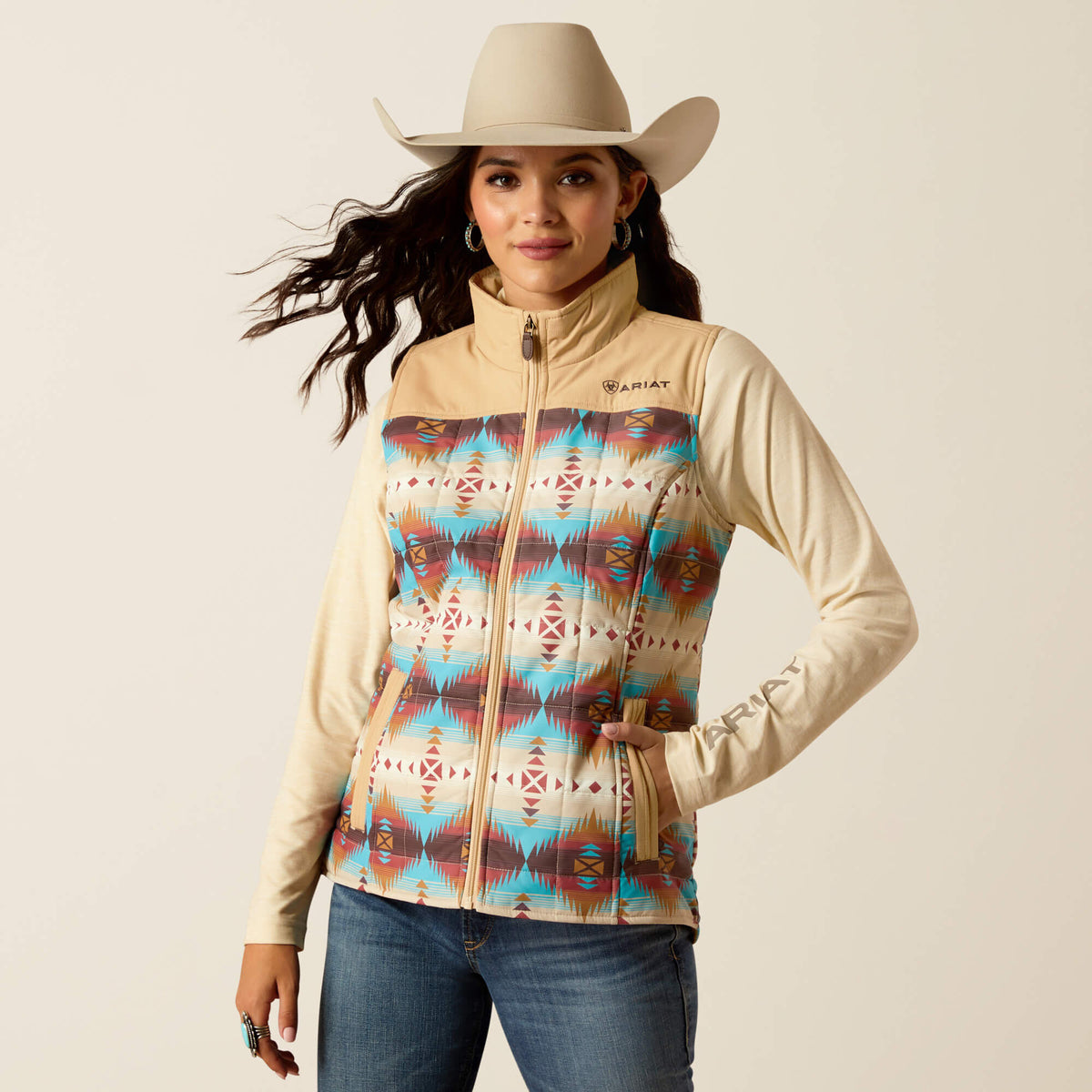Crius Insulated Vest Women - SERRANO SOUTHWEST PRINT