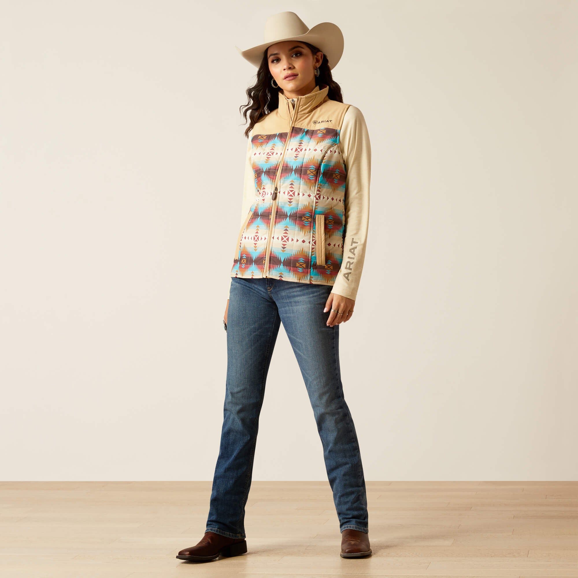 Crius Insulated Vest Women - SERRANO SOUTHWEST PRINT