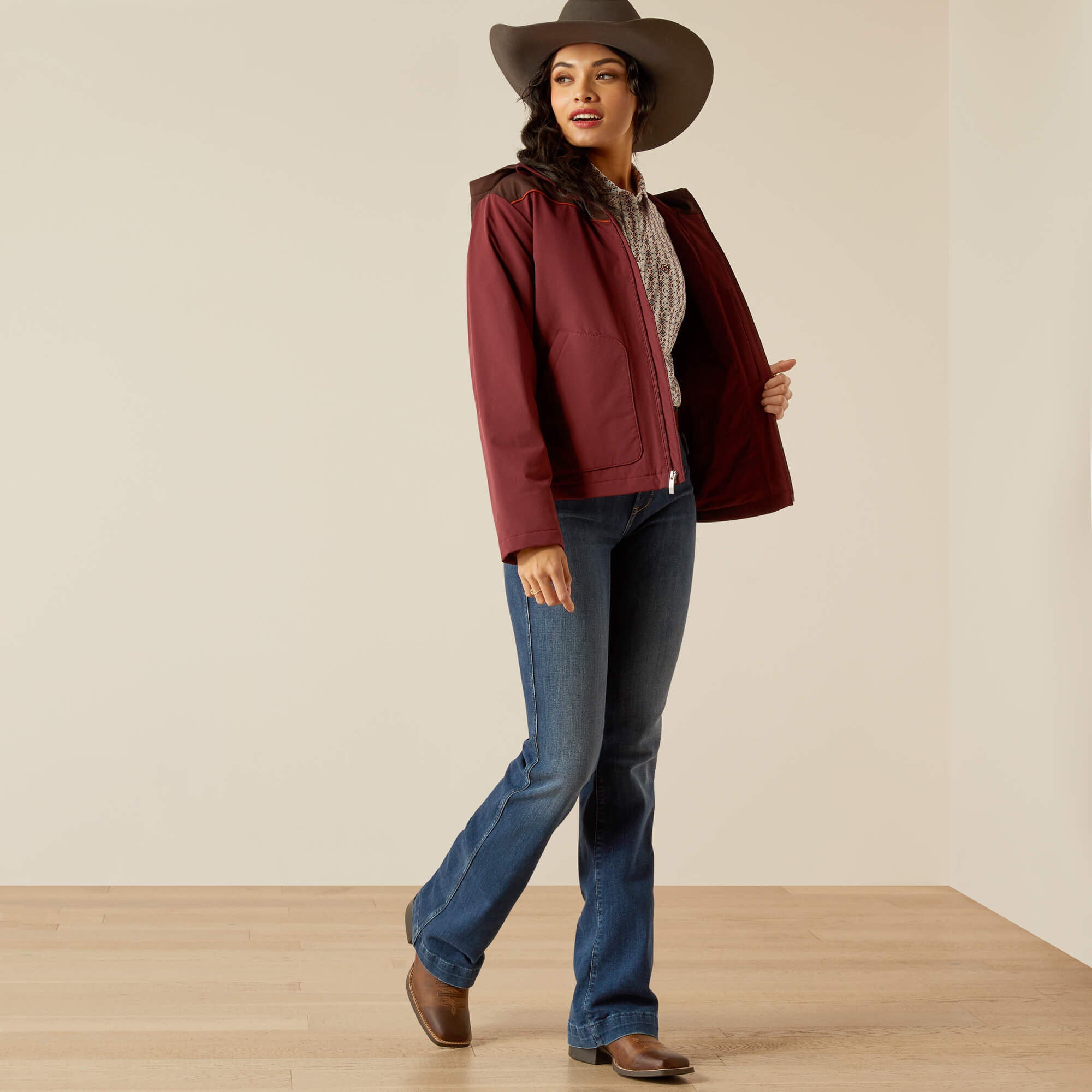 Pioneer StretchShell Jacket Women - TAWNY PORT/CHOCOLATE PLUM