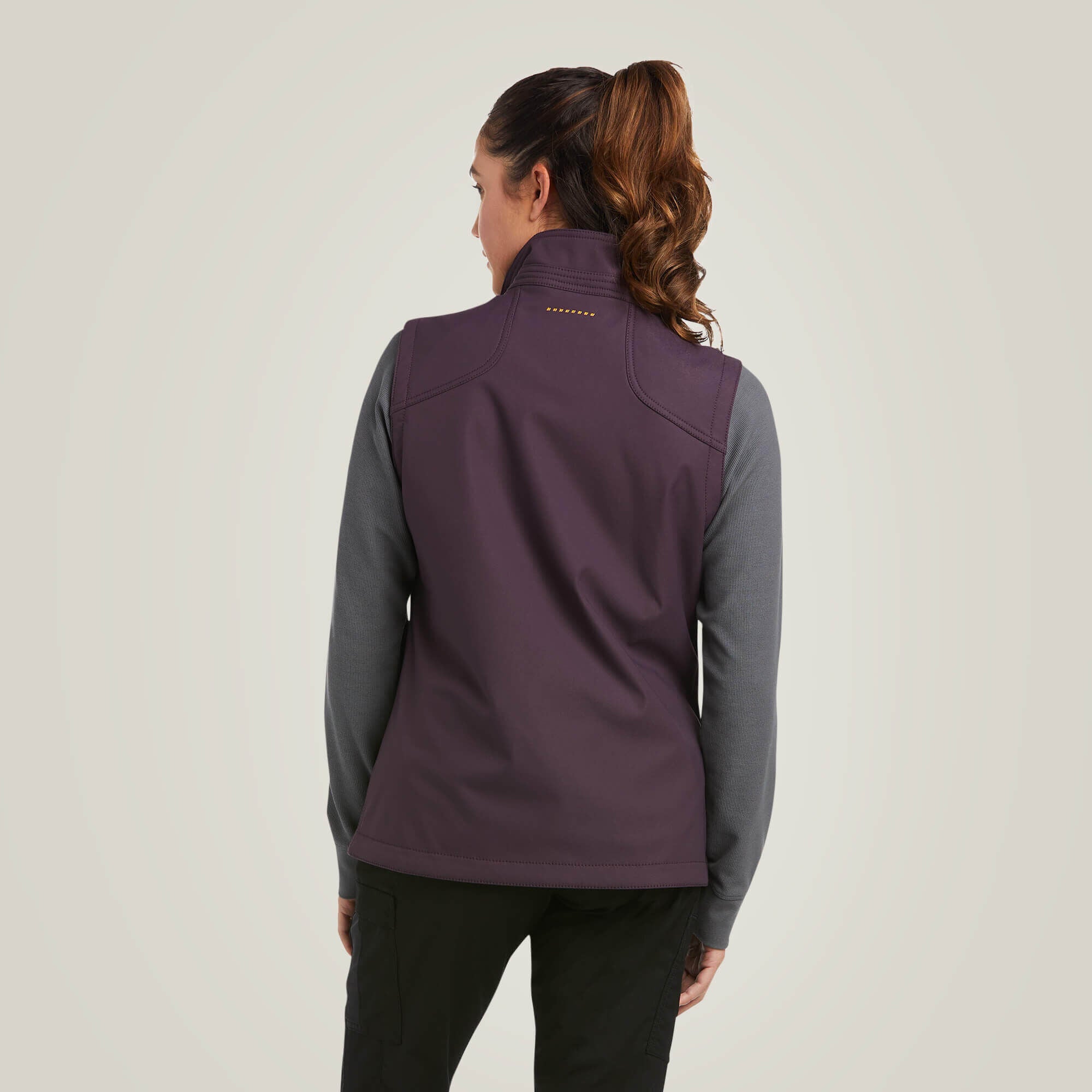 Rebar Stretch Canvas Softshell Vest Women - PLUM PERFECT