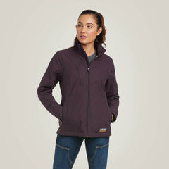 Rebar Stretch Canvas Softshell Jacket Women - PLUM PERFECT
