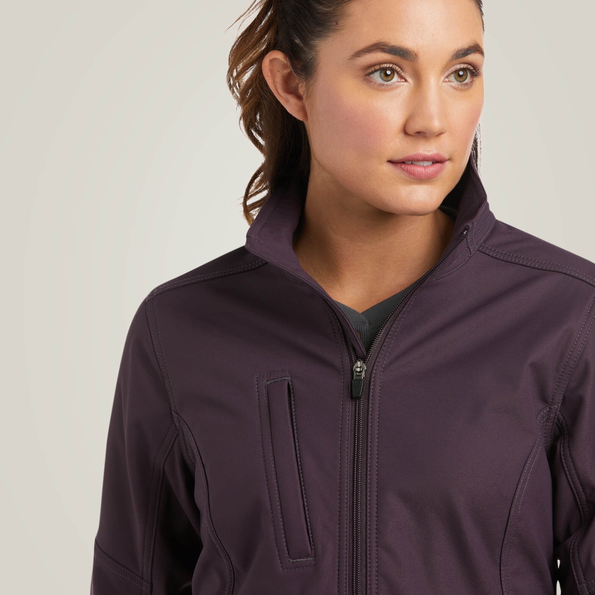 Rebar Stretch Canvas Softshell Jacket Women - PLUM PERFECT