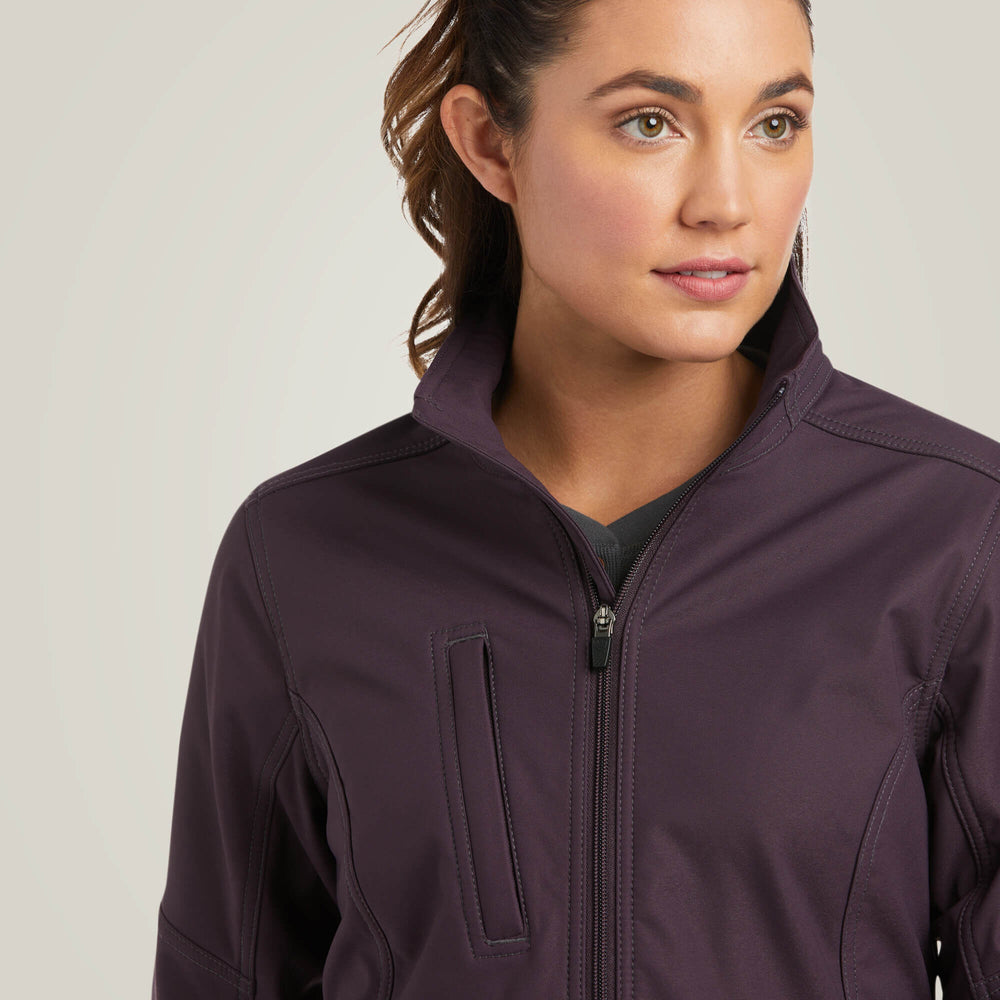 Rebar Stretch Canvas Softshell Jacket Women - PLUM PERFECT