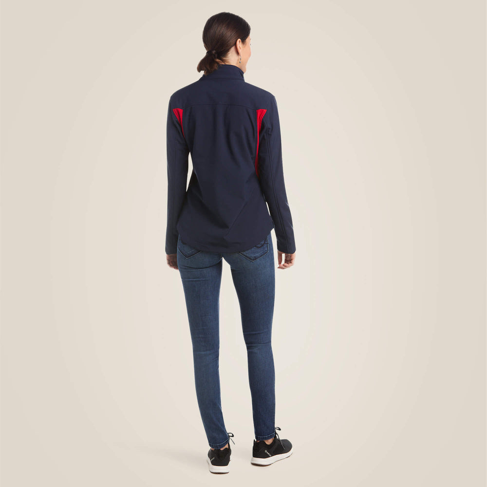 New Team Softshell Jacket Women - NAVY/RED