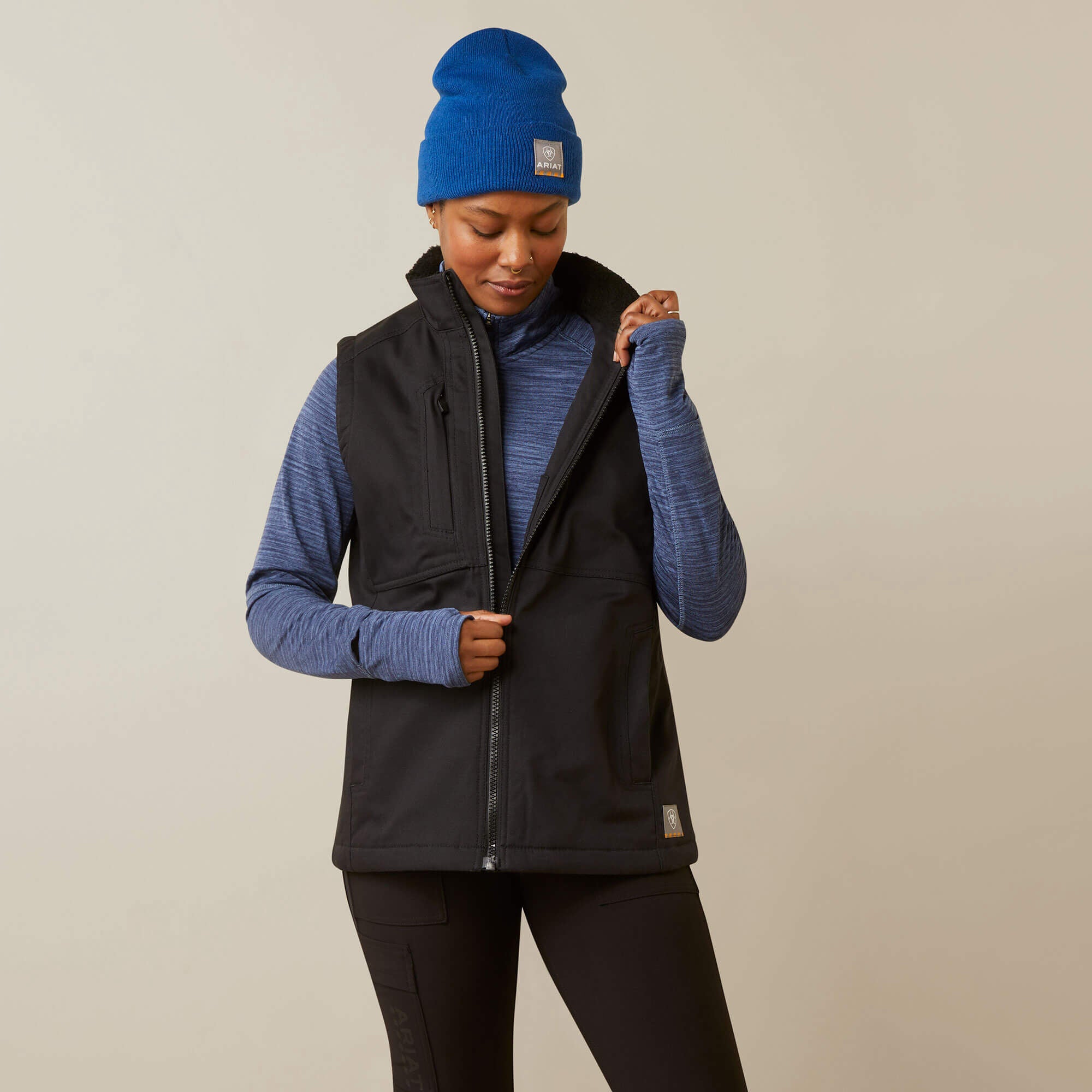Rebar DuraCanvas Insulated Vest Women - BLACK