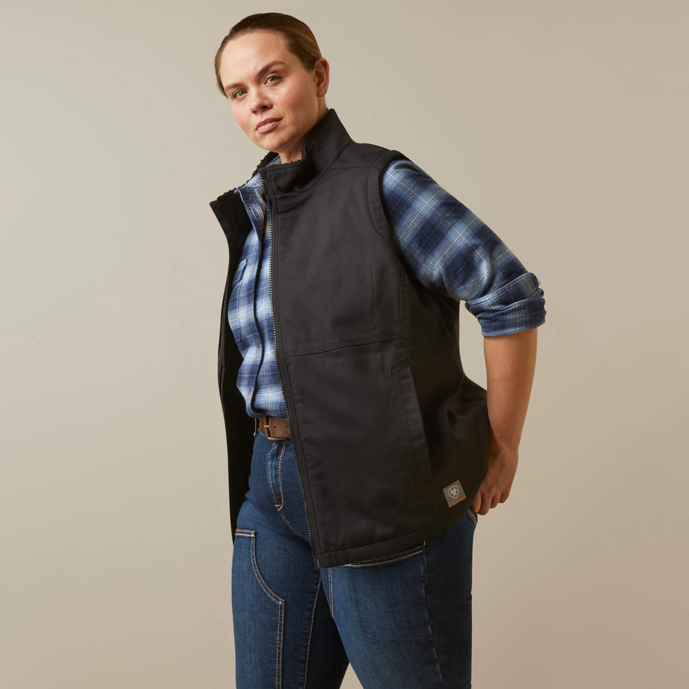 Rebar DuraCanvas Insulated Vest Women - BLACK