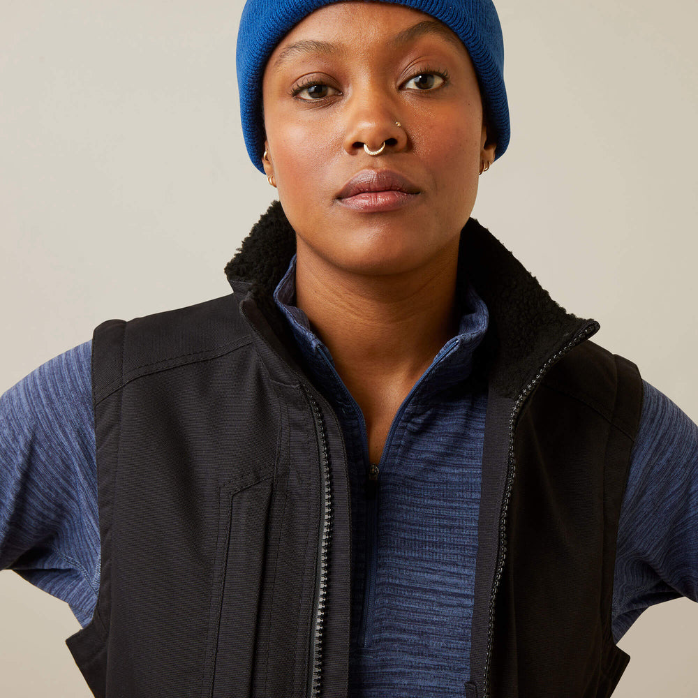 Rebar DuraCanvas Insulated Vest Women - BLACK