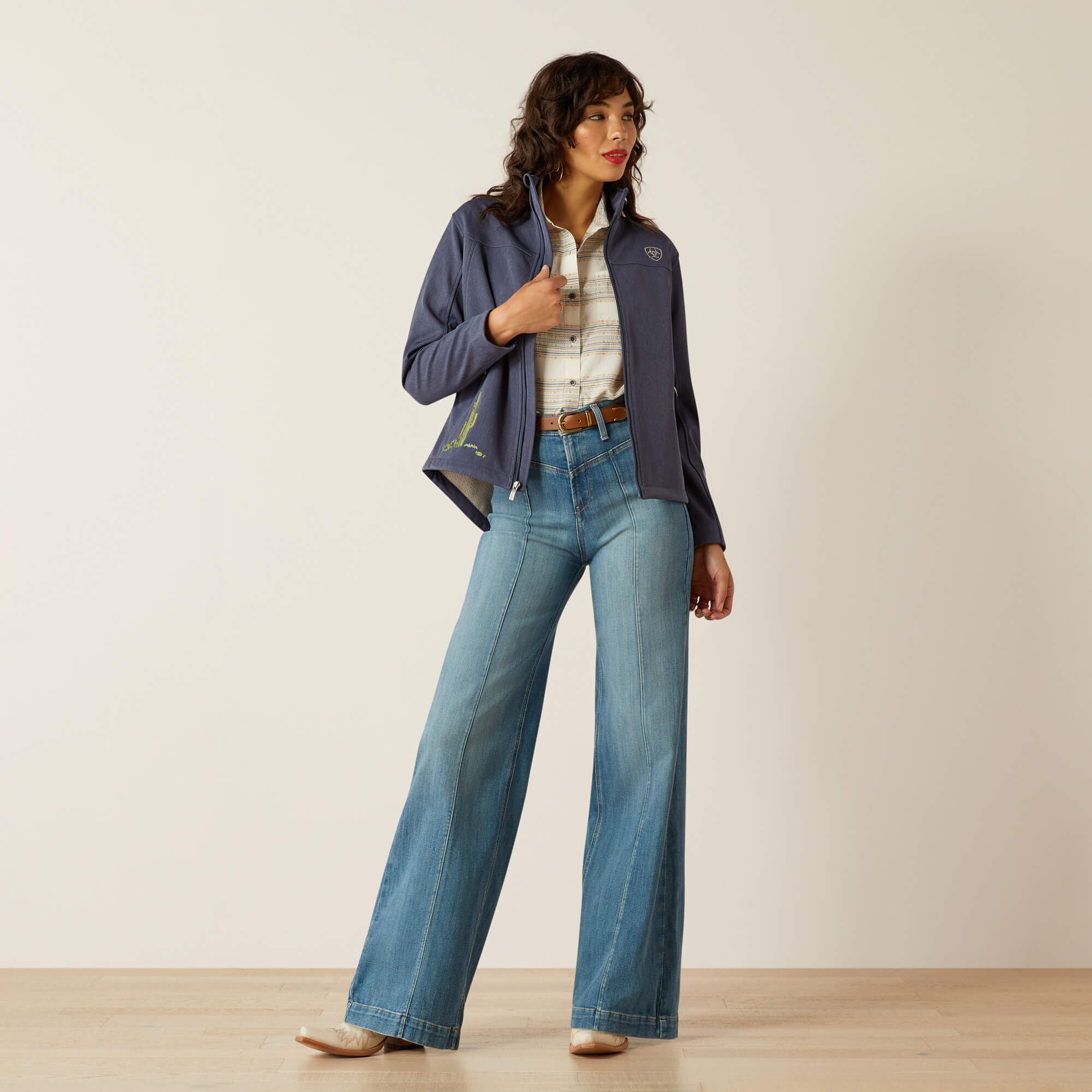 New Team Heritage Jacket Women - RIVERSIDE CHAMBRAY