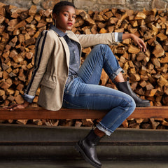 Dornie Blazer Women - CAMEL HERRINGBONE