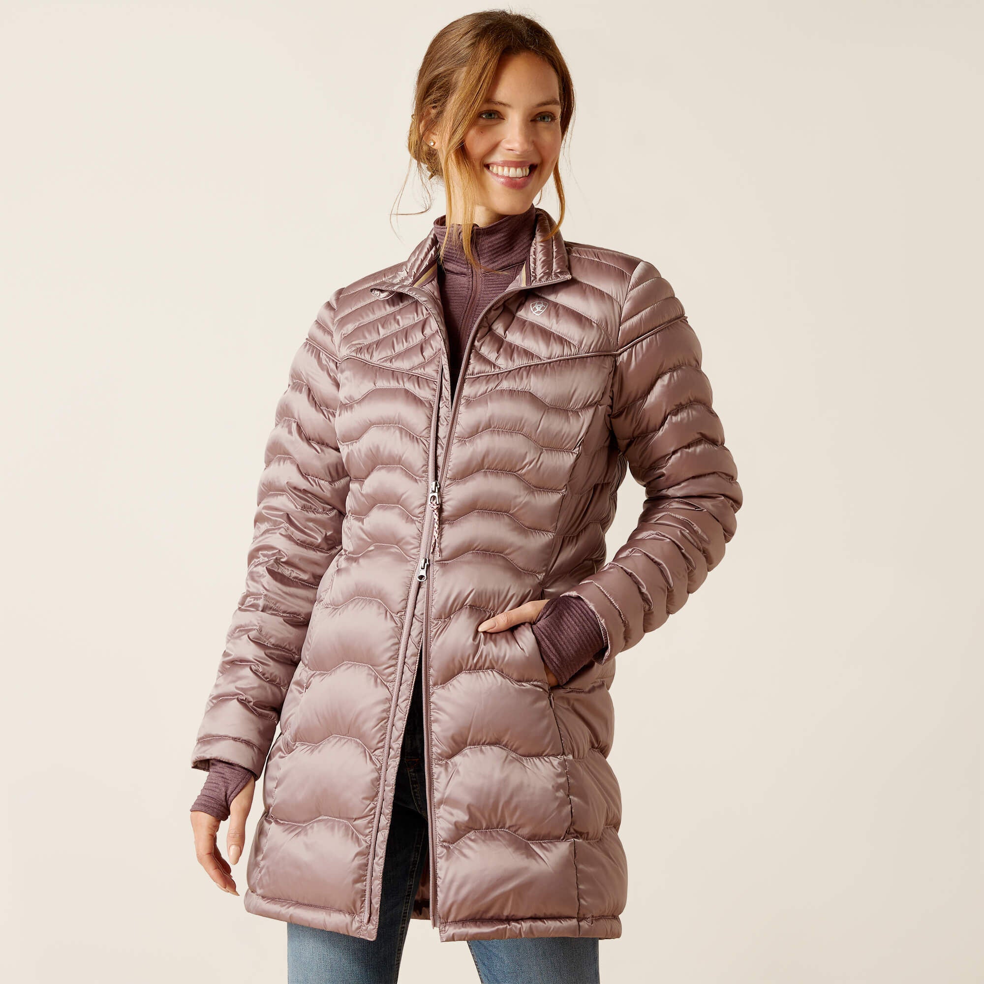 Ideal Down Coat Women - QUAIL