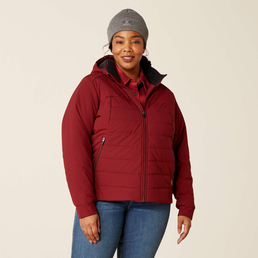 Rebar Valkyrie Stretch Canvas Insulated Jacket Women - CABERNET