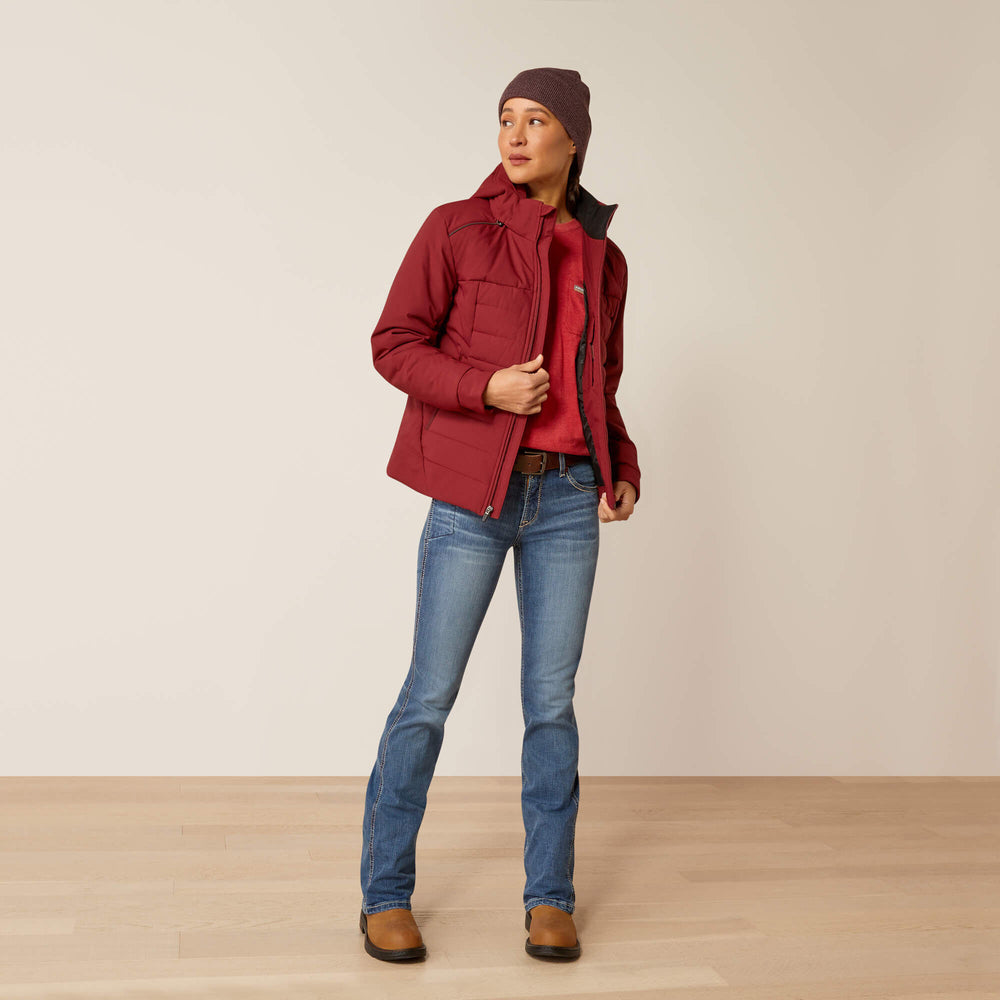 Rebar Valkyrie Stretch Canvas Insulated Jacket Women - CABERNET