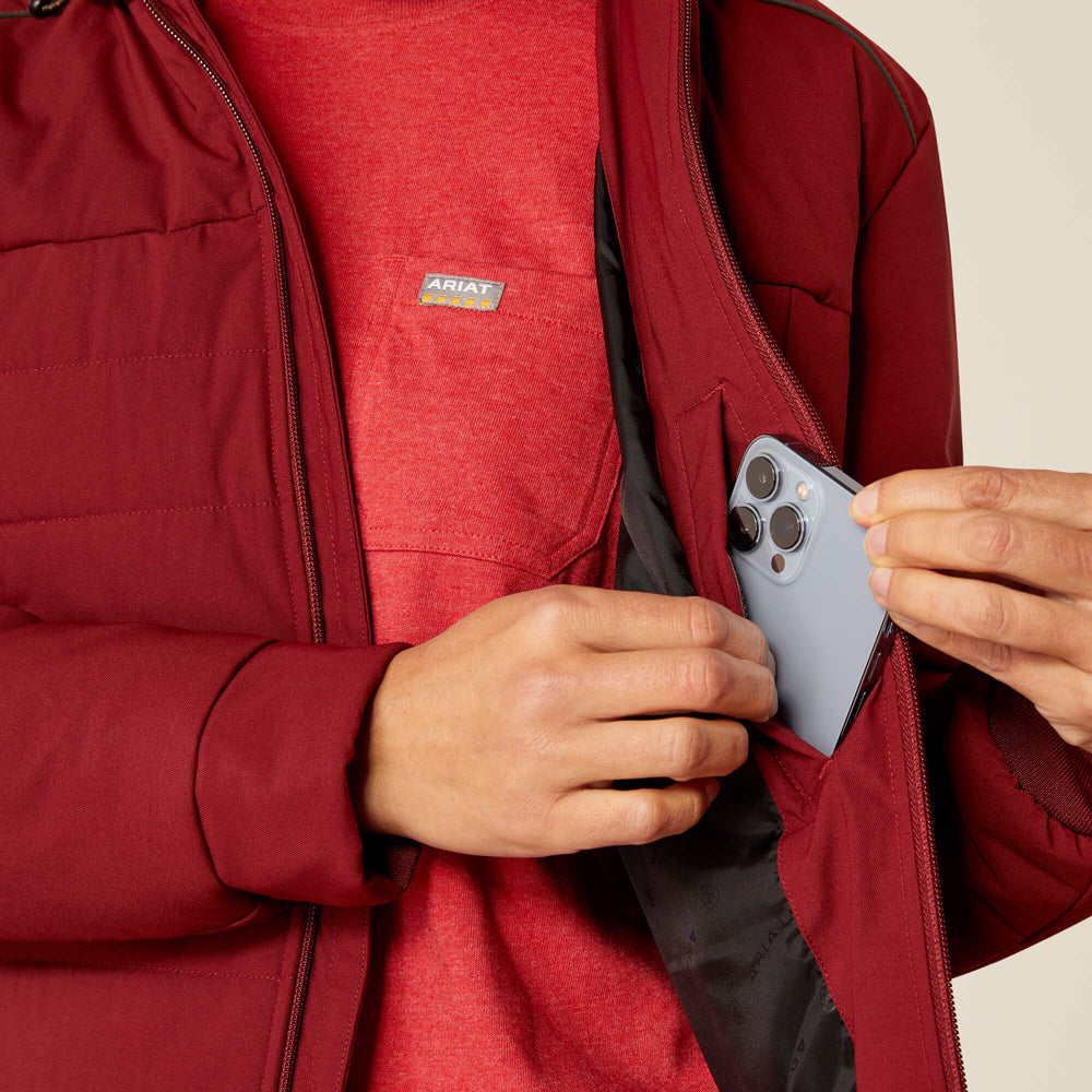 Rebar Valkyrie Stretch Canvas Insulated Jacket Women - CABERNET