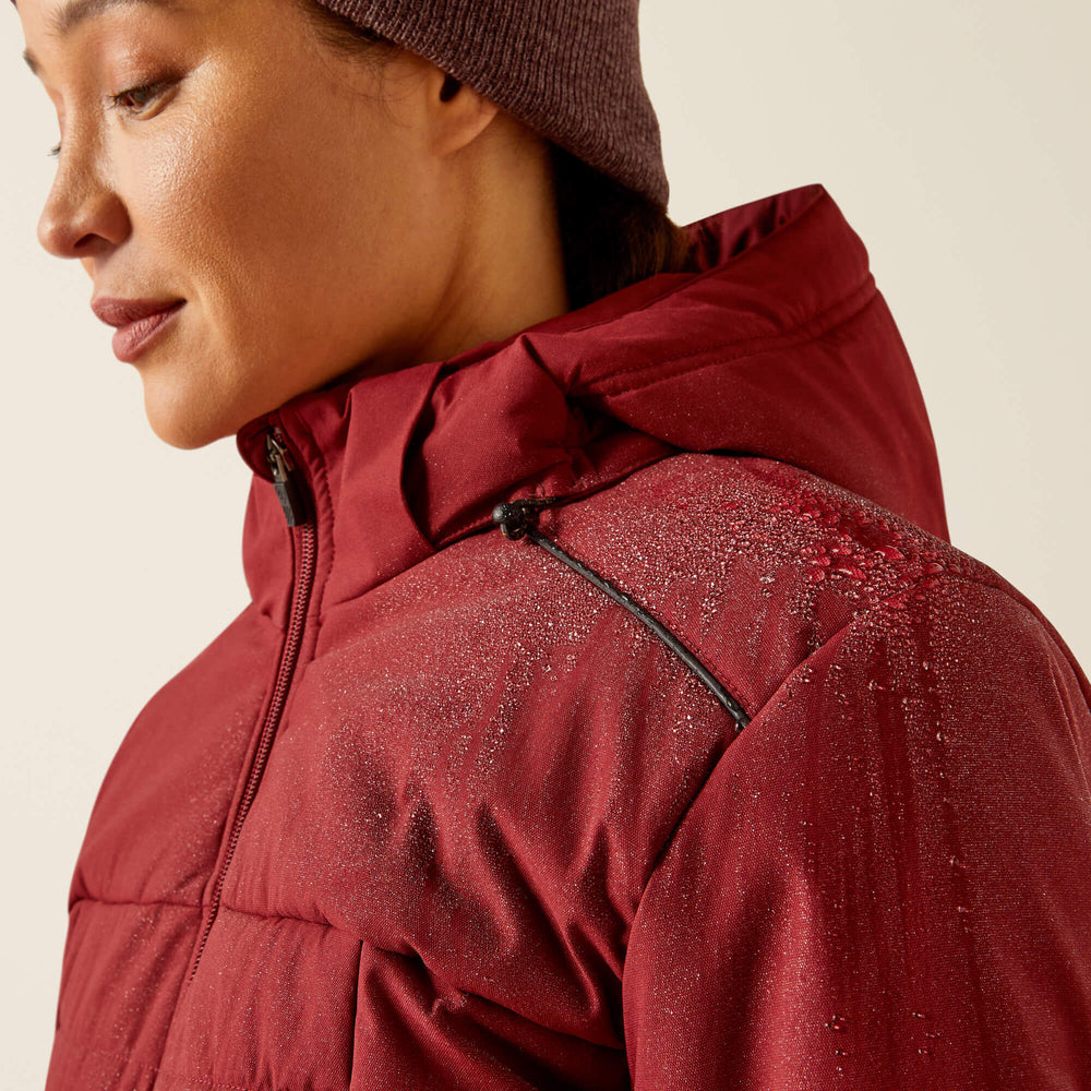 Rebar Valkyrie Stretch Canvas Insulated Jacket Women - CABERNET