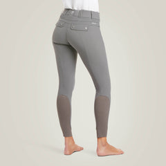 Tri Factor Grip Knee Patch Breech Women - PLUM GREY