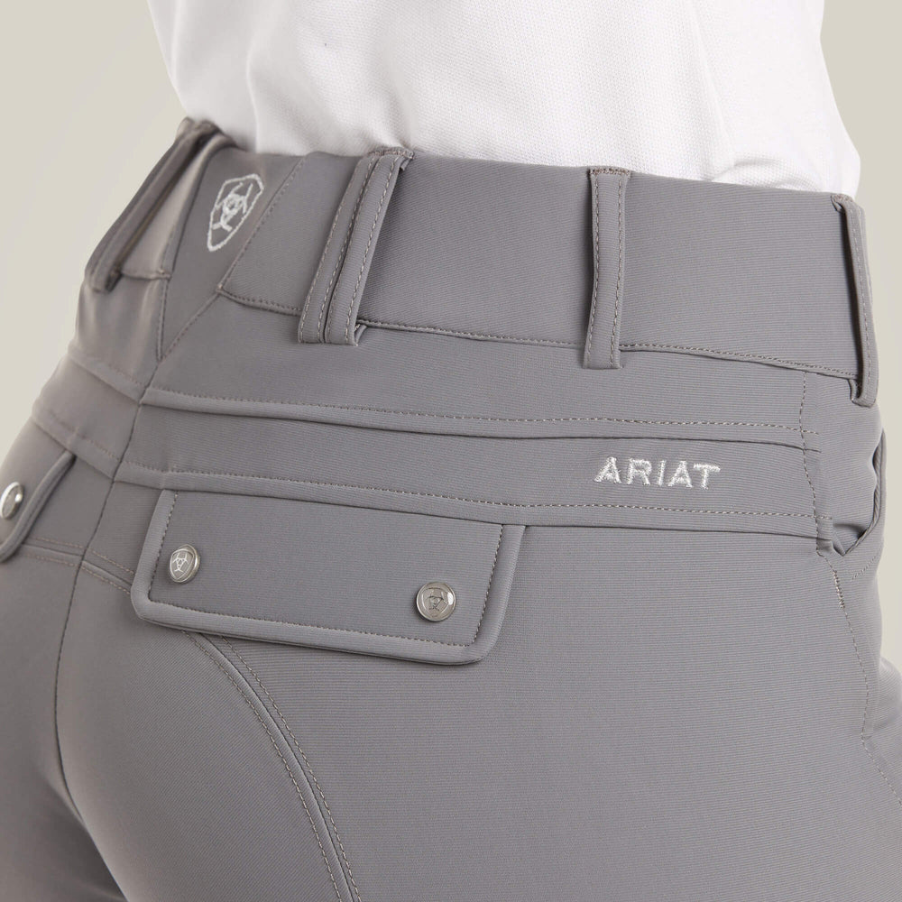 Tri Factor Grip Knee Patch Breech Women - PLUM GREY