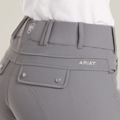 Tri Factor Grip Knee Patch Breech Women - PLUM GREY