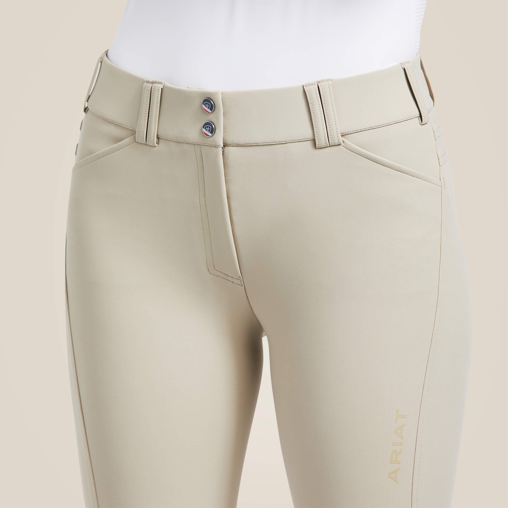 Tri Factor Grip Knee Patch Breech Women - TAN