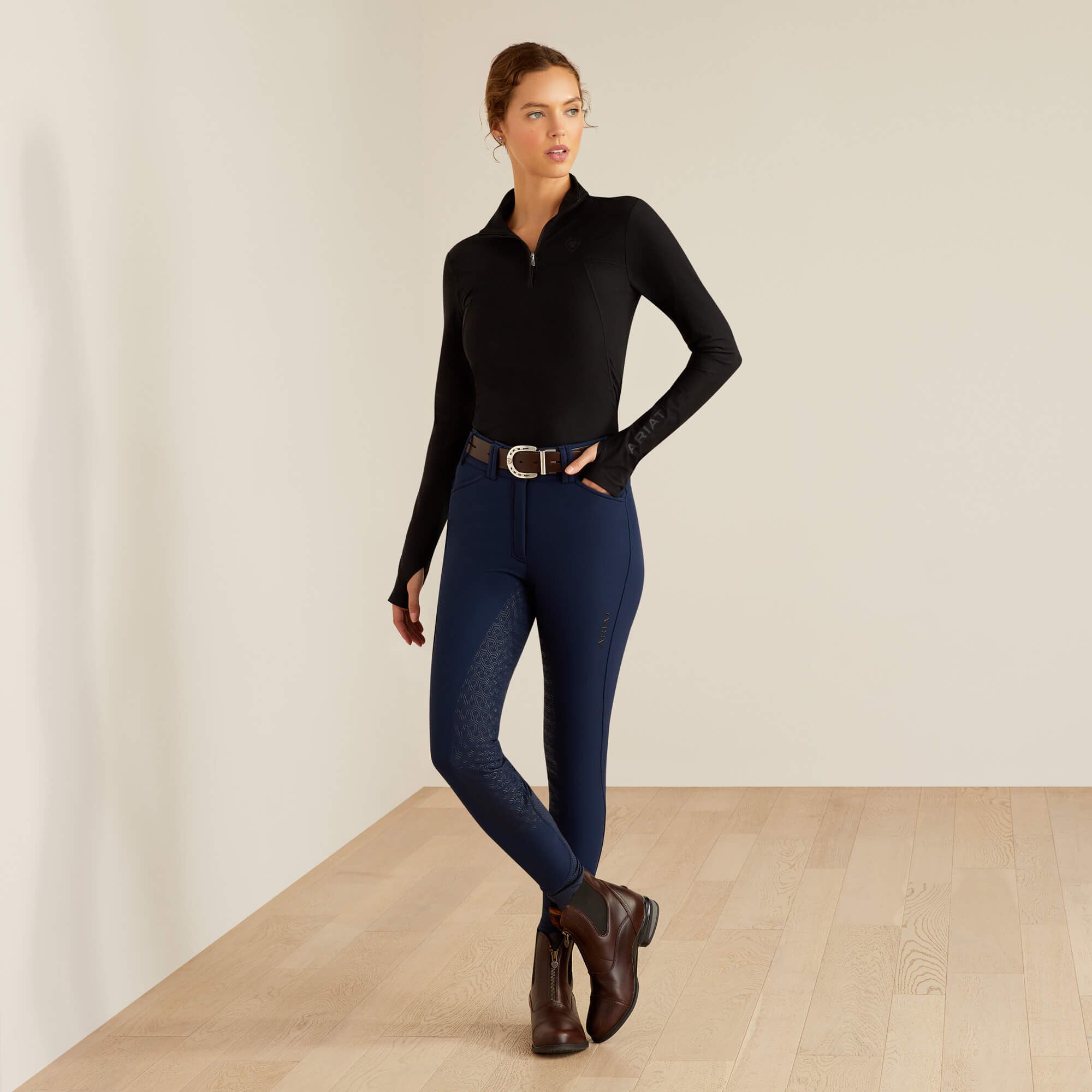 Lowell 3.0 1/4 Zip Baselayer Women - BLACK