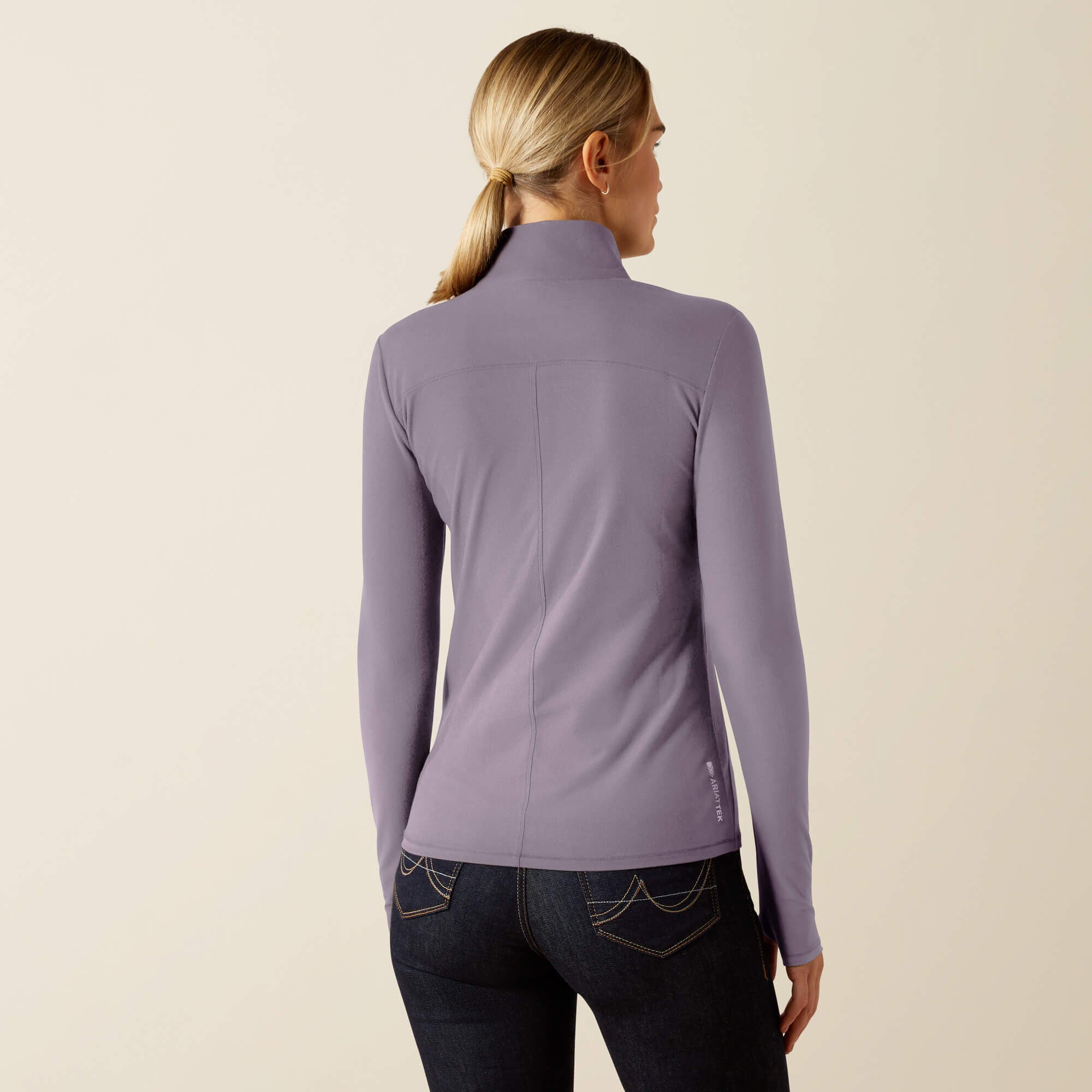 Lowell 3.0 1/4 Zip Baselayer Women - PURPLE ASH