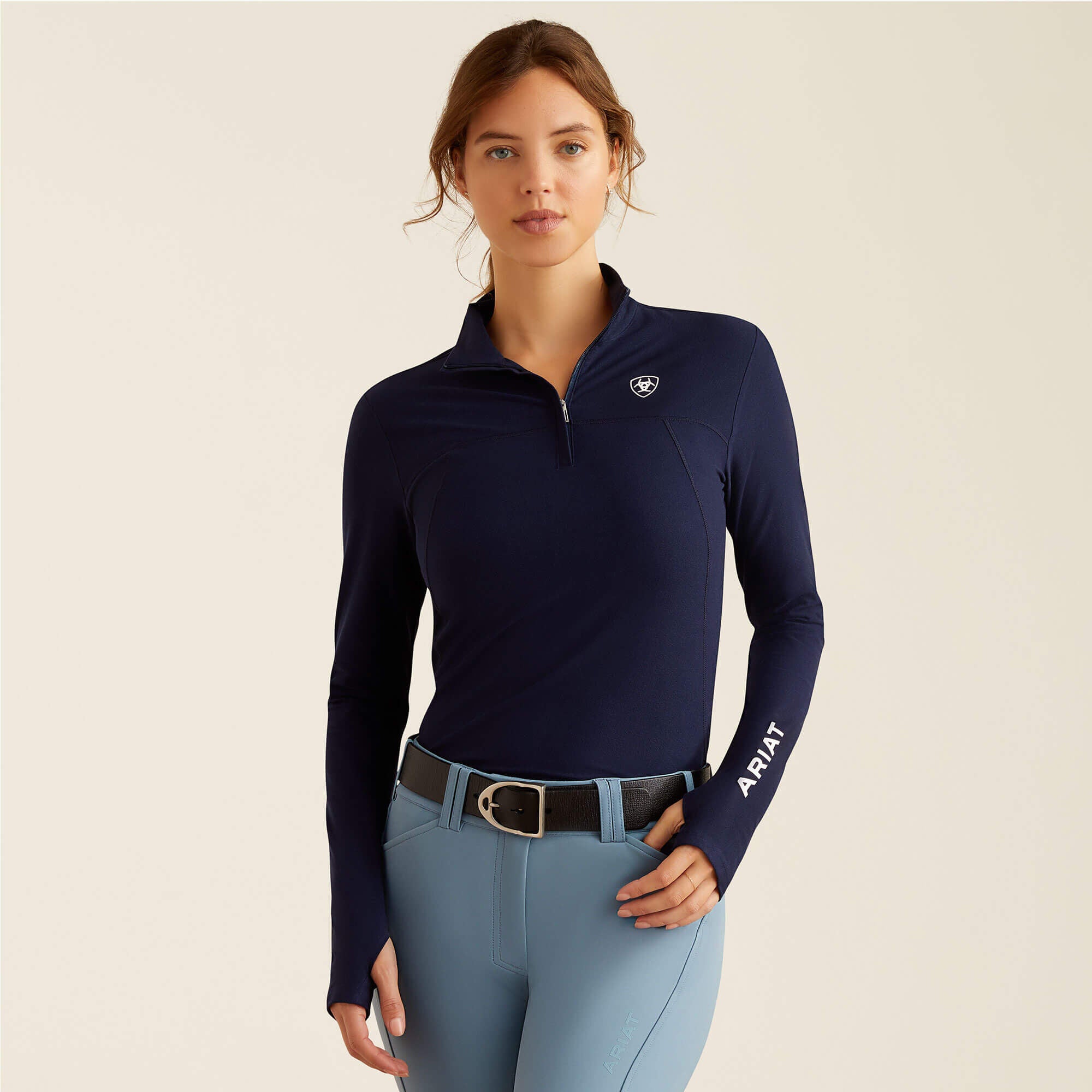 Lowell 3.0 1/4 Zip Baselayer Women - NAVY ECLIPSE