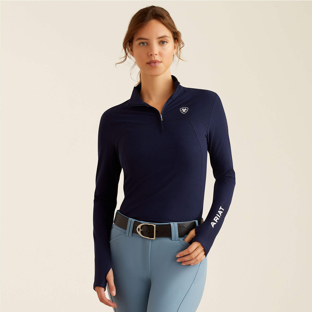 Lowell 3.0 1/4 Zip Baselayer Women - NAVY ECLIPSE