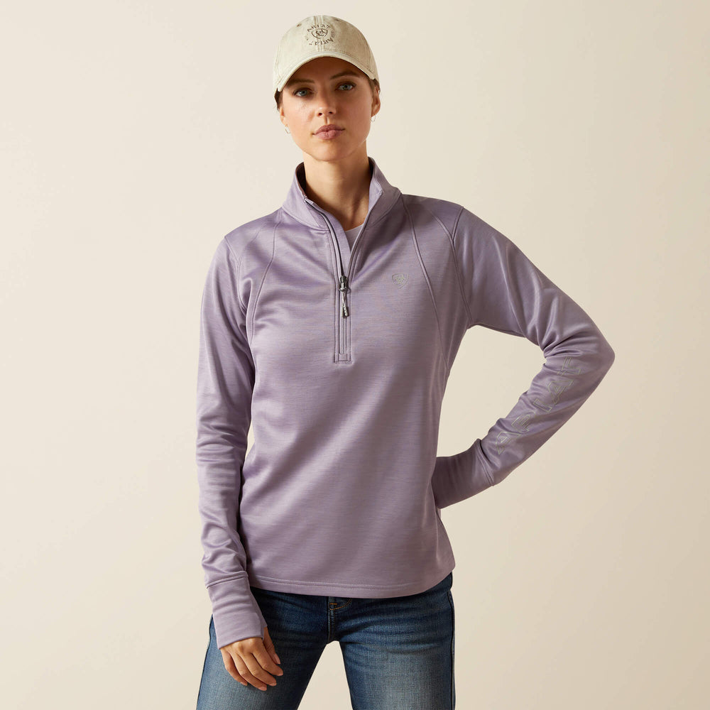 Team EQ 1/2 Zip Pullover Women - PURPLE ASH