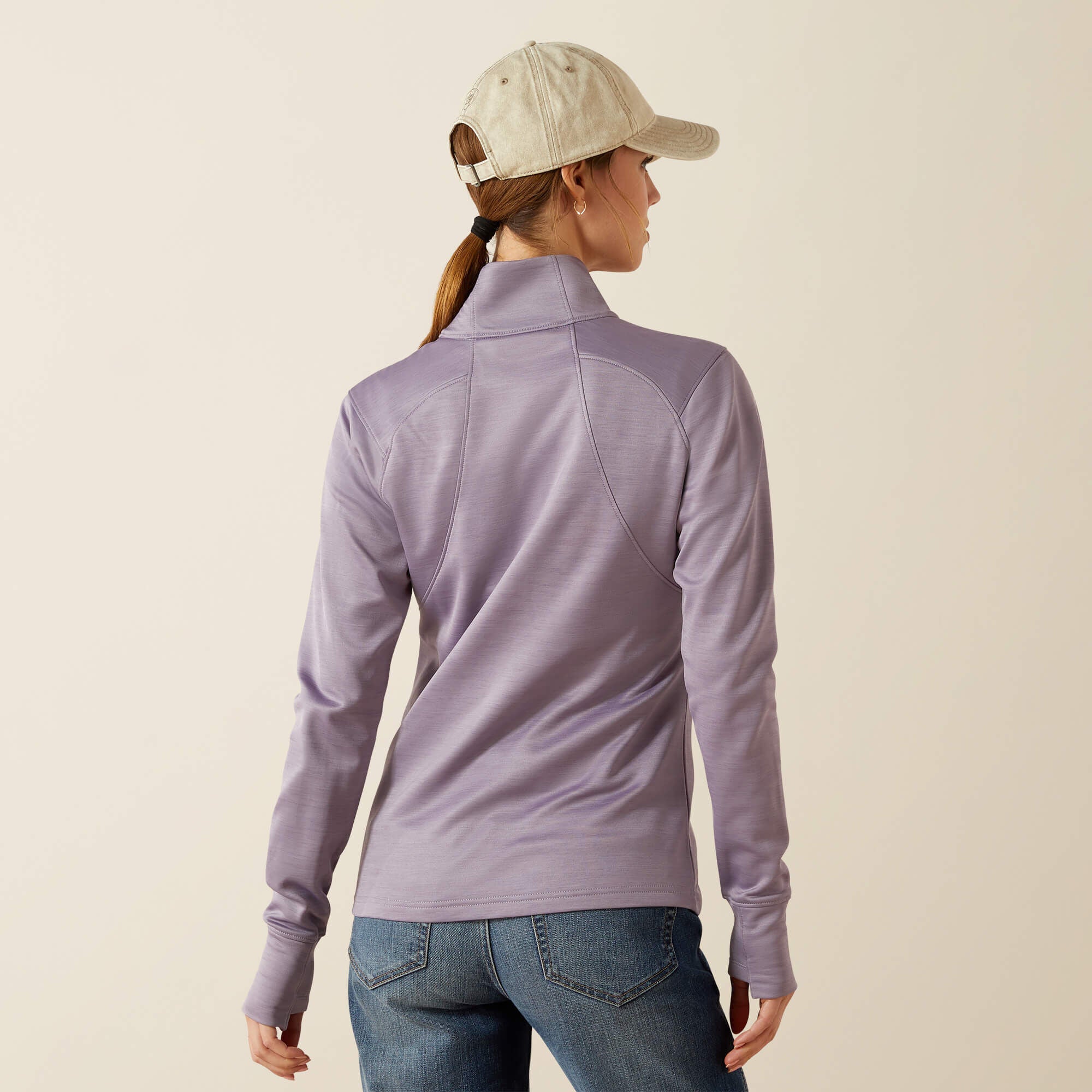 Team EQ 1/2 Zip Pullover Women - PURPLE ASH