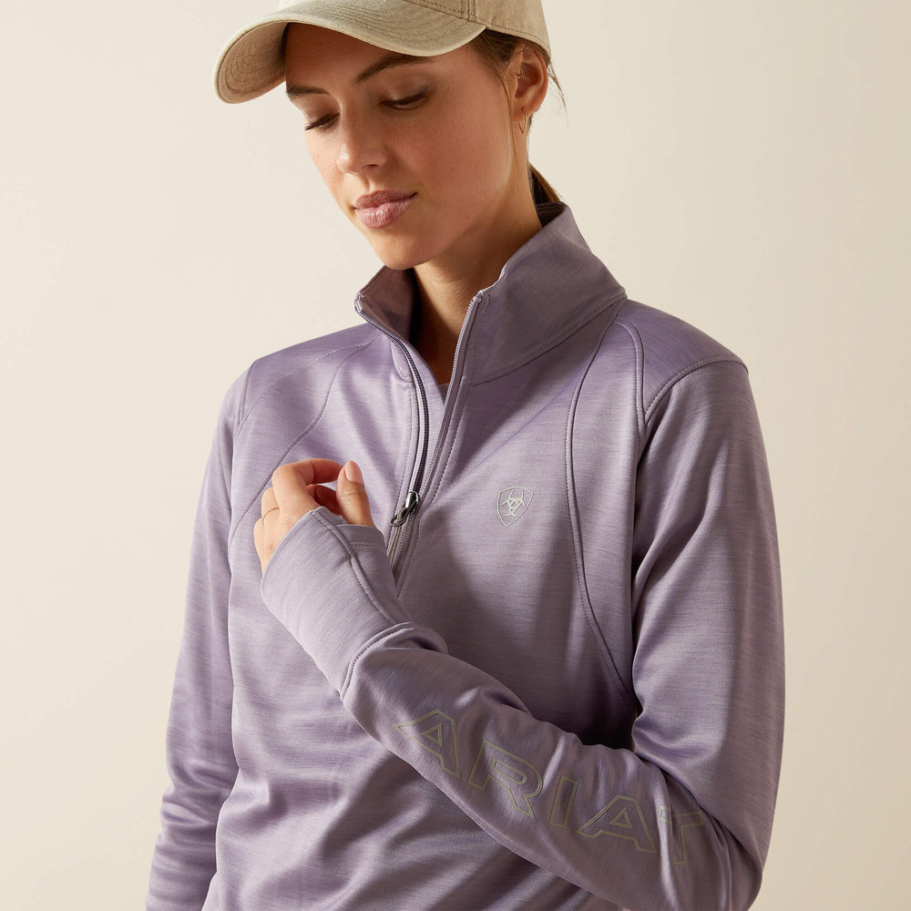 Team EQ 1/2 Zip Pullover Women - PURPLE ASH