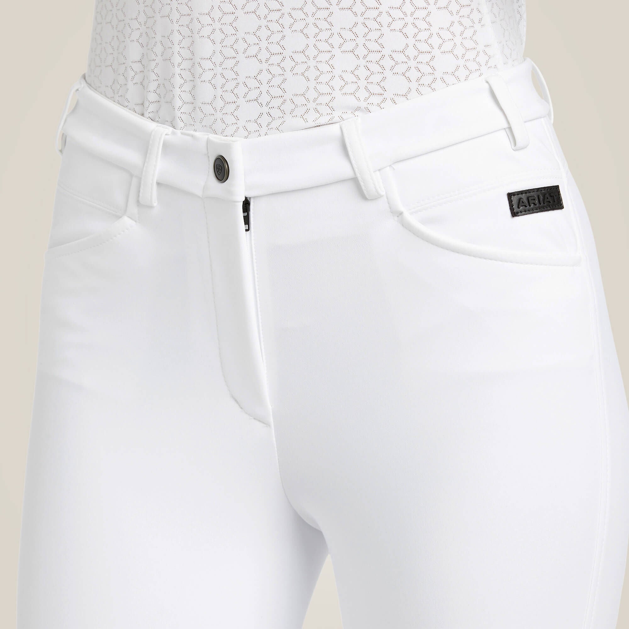 Speranza Knee Patch Breech Women - WHITE
