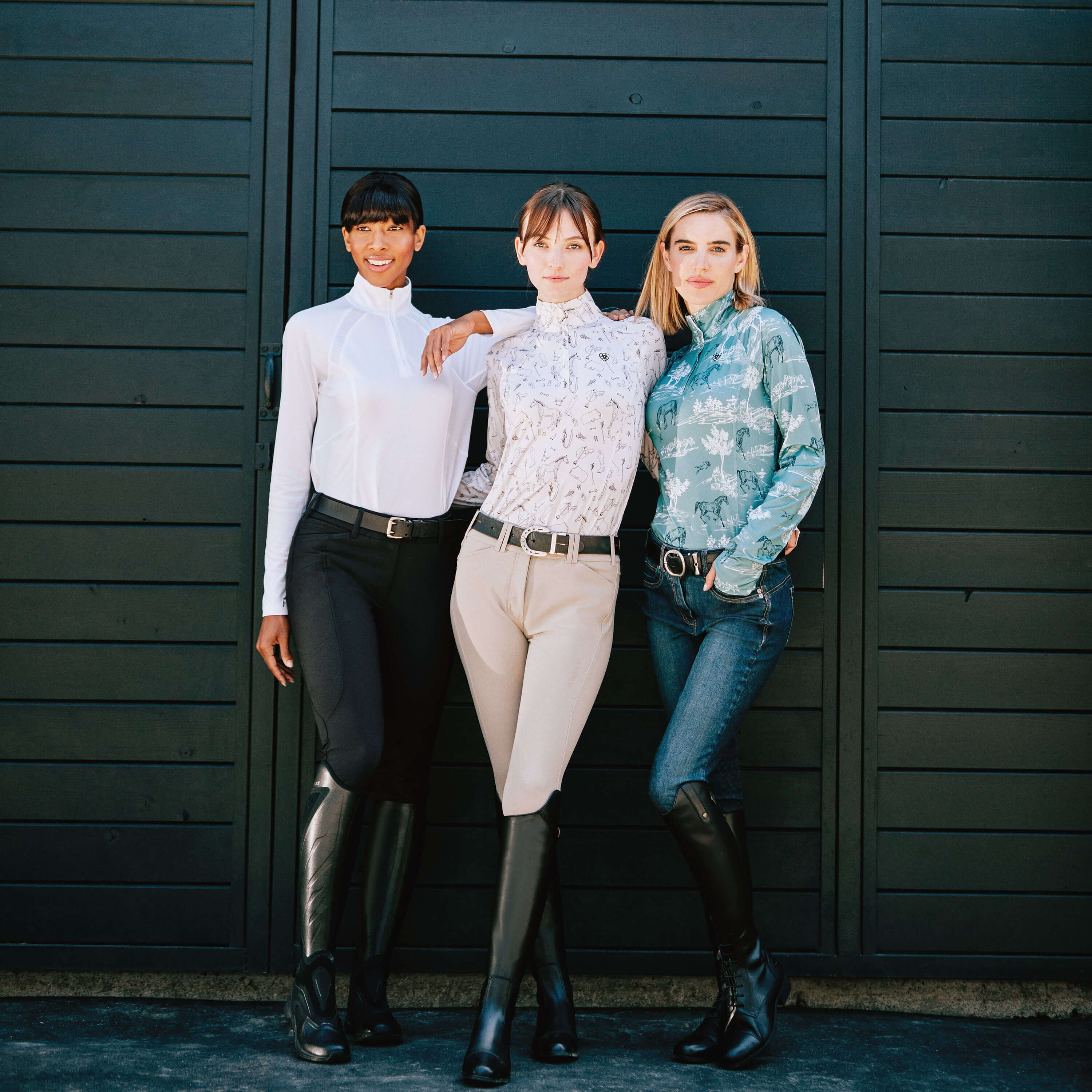 Halo Denim Knee Patch Breech Women - MARINE