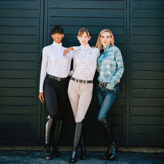 Halo Denim Knee Patch Breech Women - MARINE