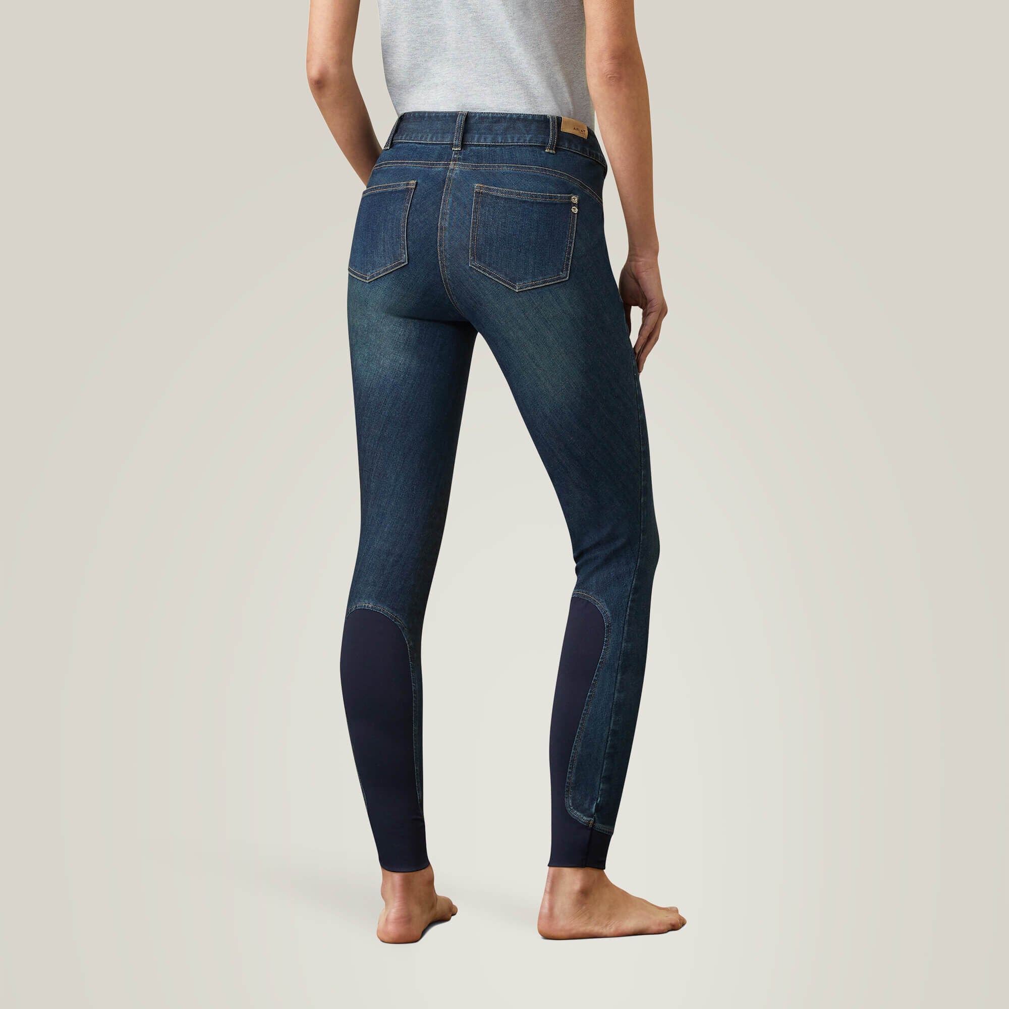 Halo Denim Knee Patch Breech Women - MARINE