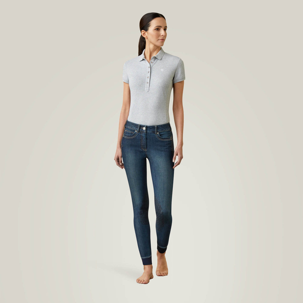 Halo Denim Knee Patch Breech Women - MARINE