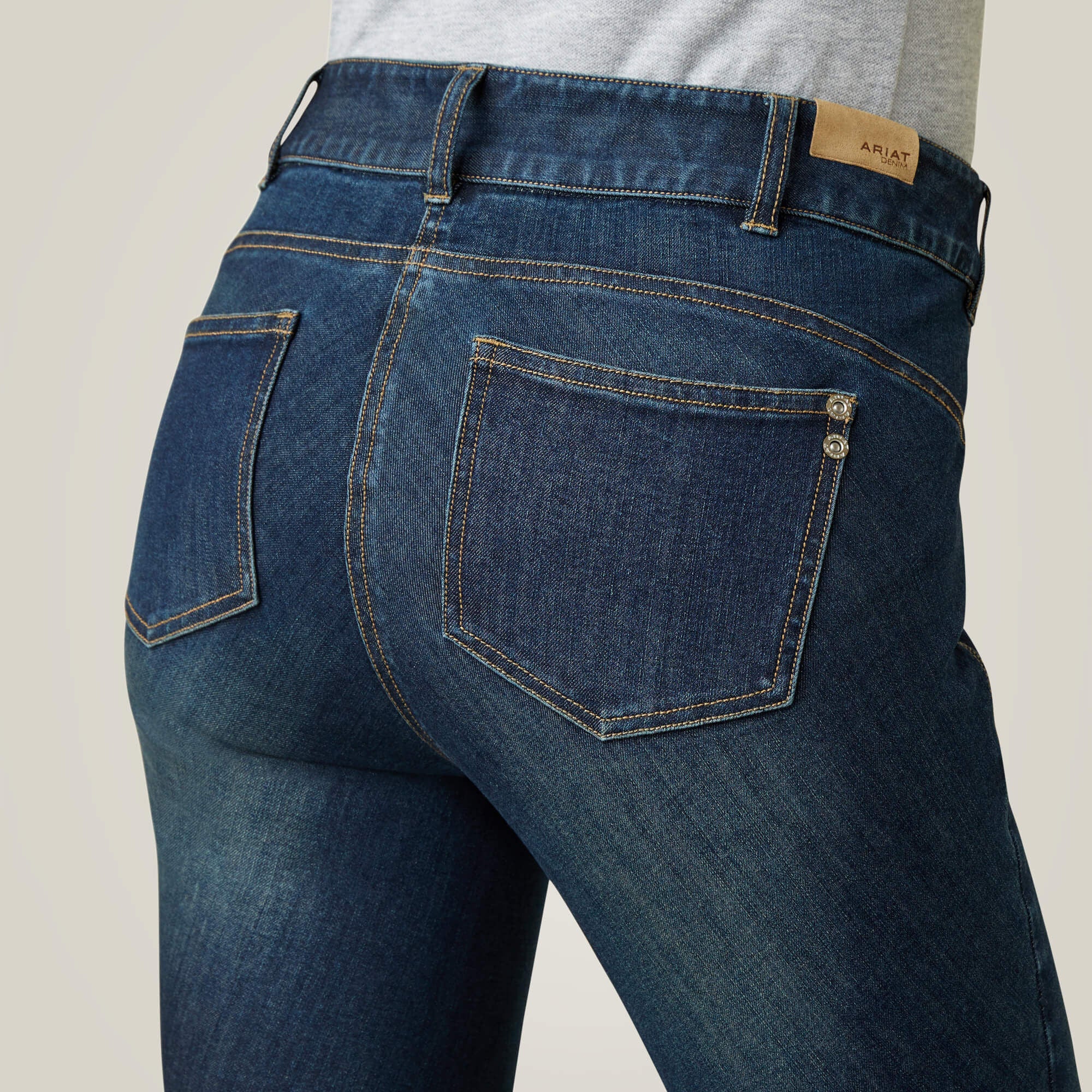 Halo Denim Knee Patch Breech Women - MARINE