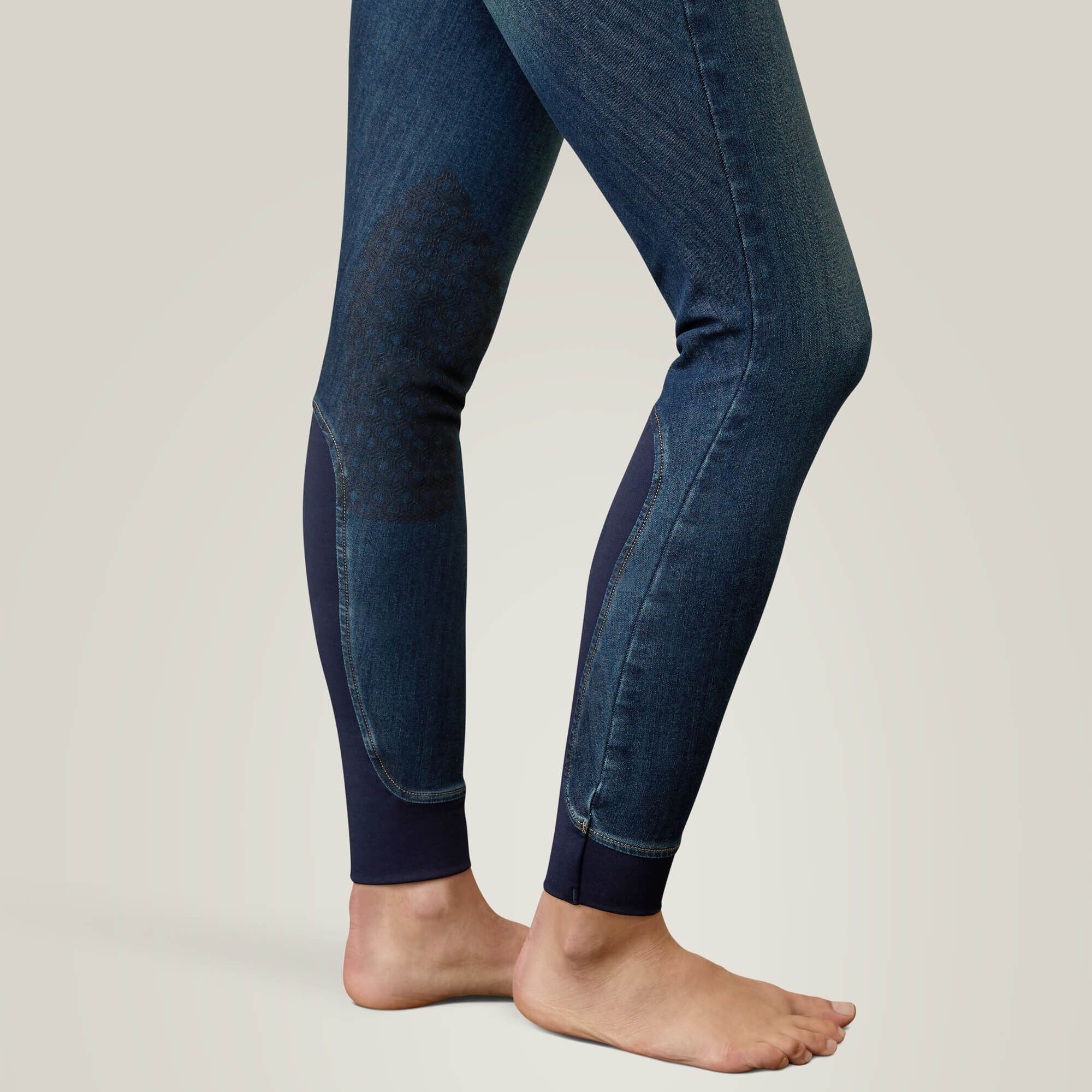 Halo Denim Knee Patch Breech Women - MARINE
