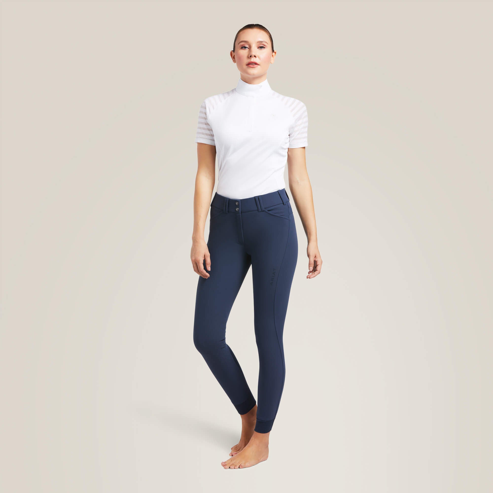 Tri Factor Grip Knee Patch Breech Women - BLUE NIGHTS