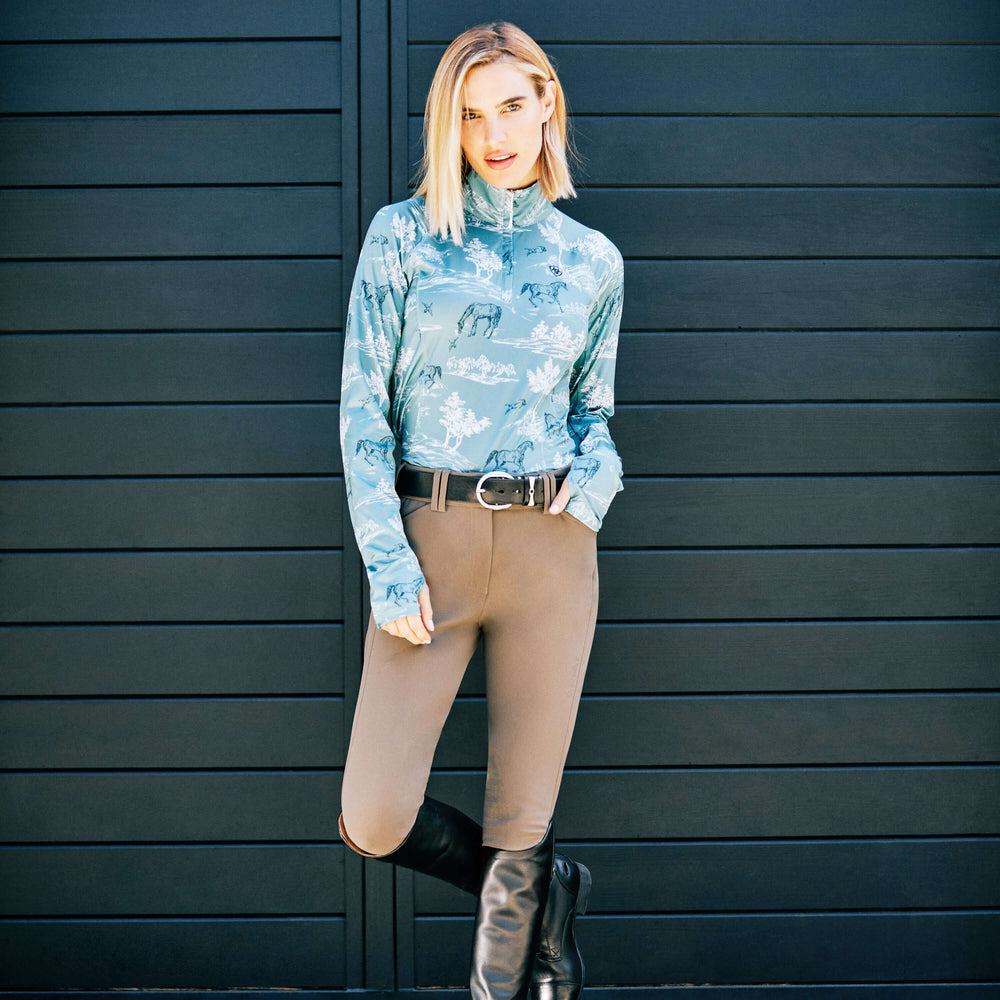 Tri Factor Grip Knee Patch Breech Women - BANYAN BARK