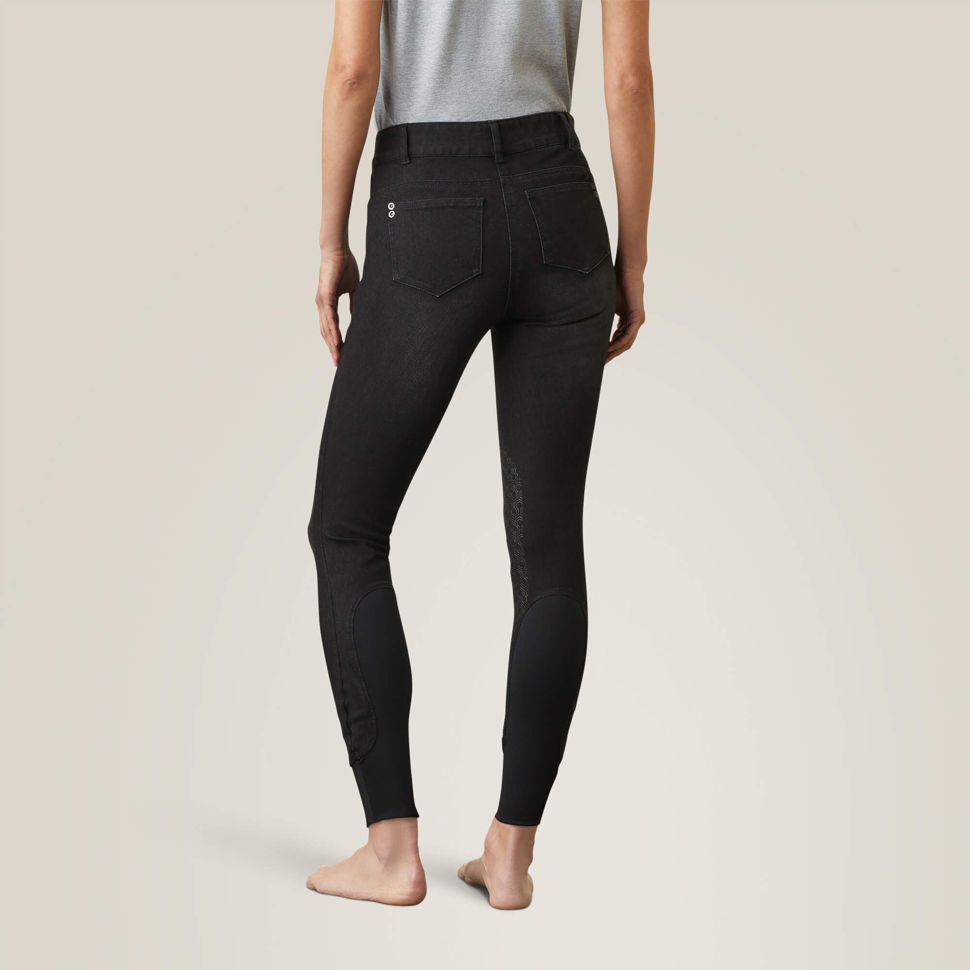 Halo B Denim Knee Patch Breech Women - BLACK RINSE