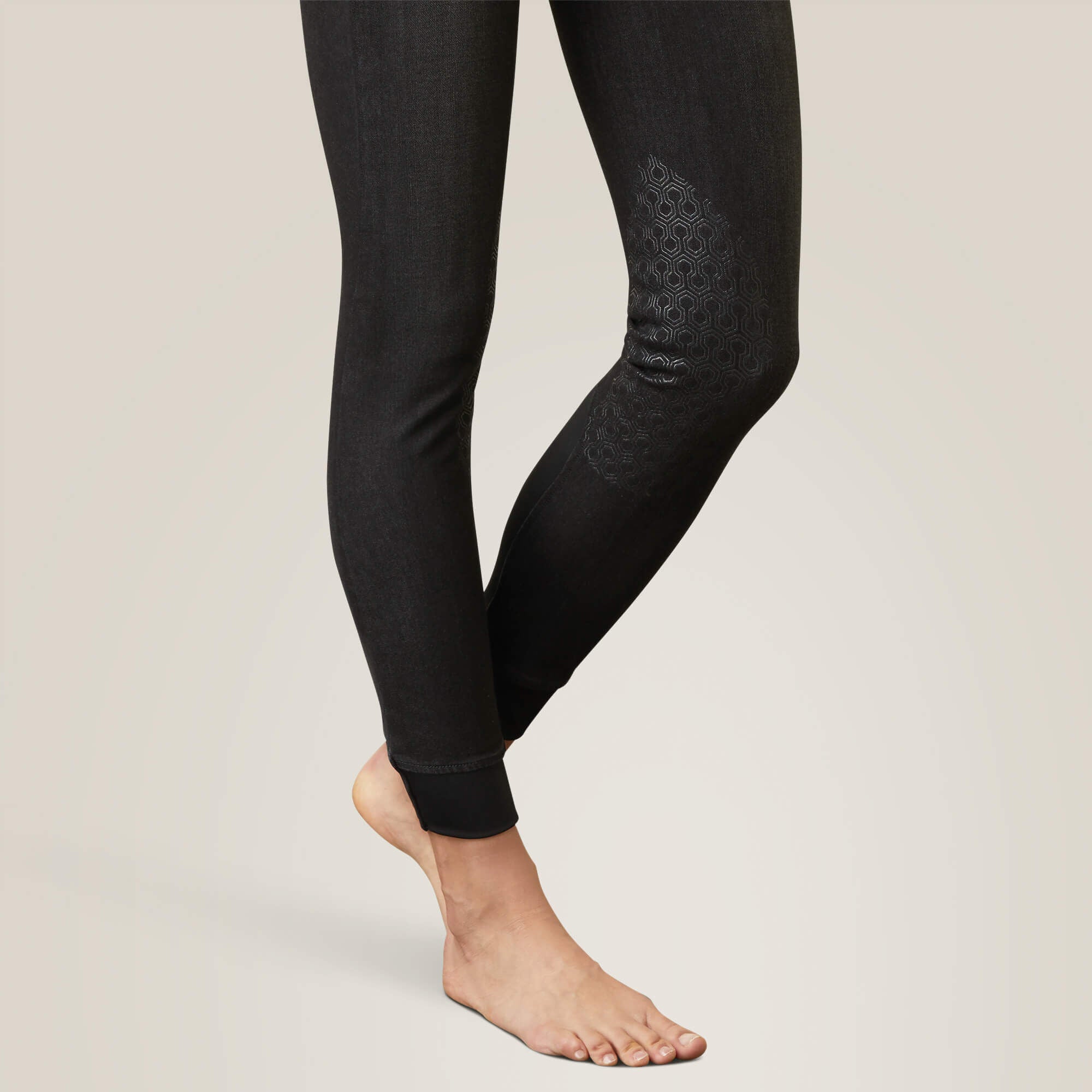 Halo B Denim Knee Patch Breech Women - BLACK RINSE