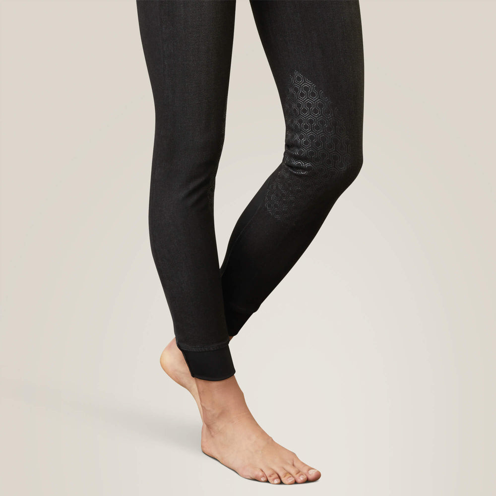 Halo B Denim Knee Patch Breech Women - BLACK RINSE