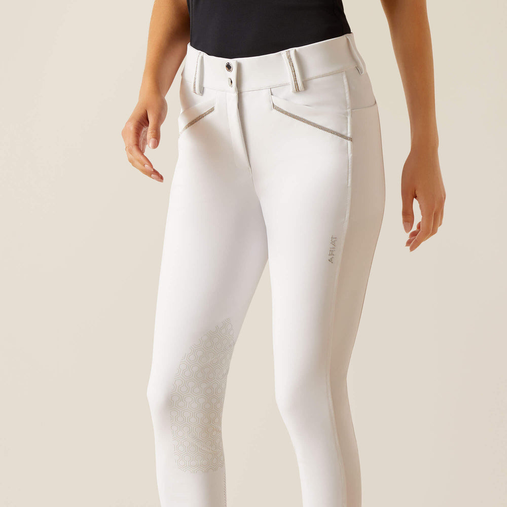 Tri Factor Grace Knee Patch Breech Women - WHITE