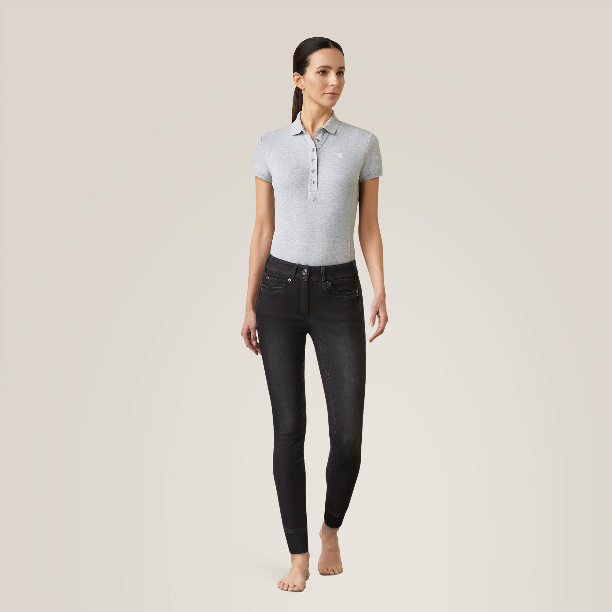 Halo B Denim Full Seat Breech Women - BLACK RINSE