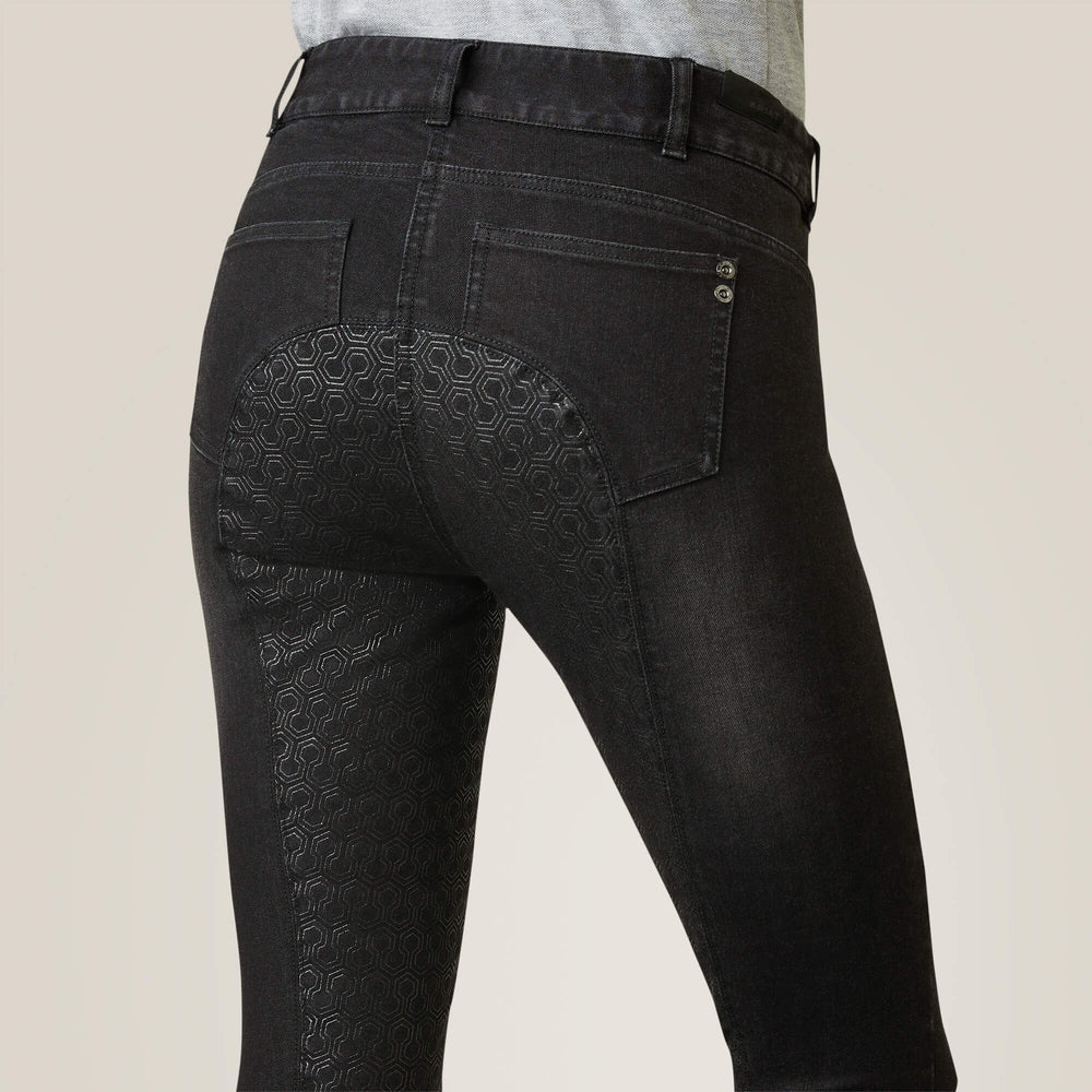 Halo B Denim Full Seat Breech Women - BLACK RINSE