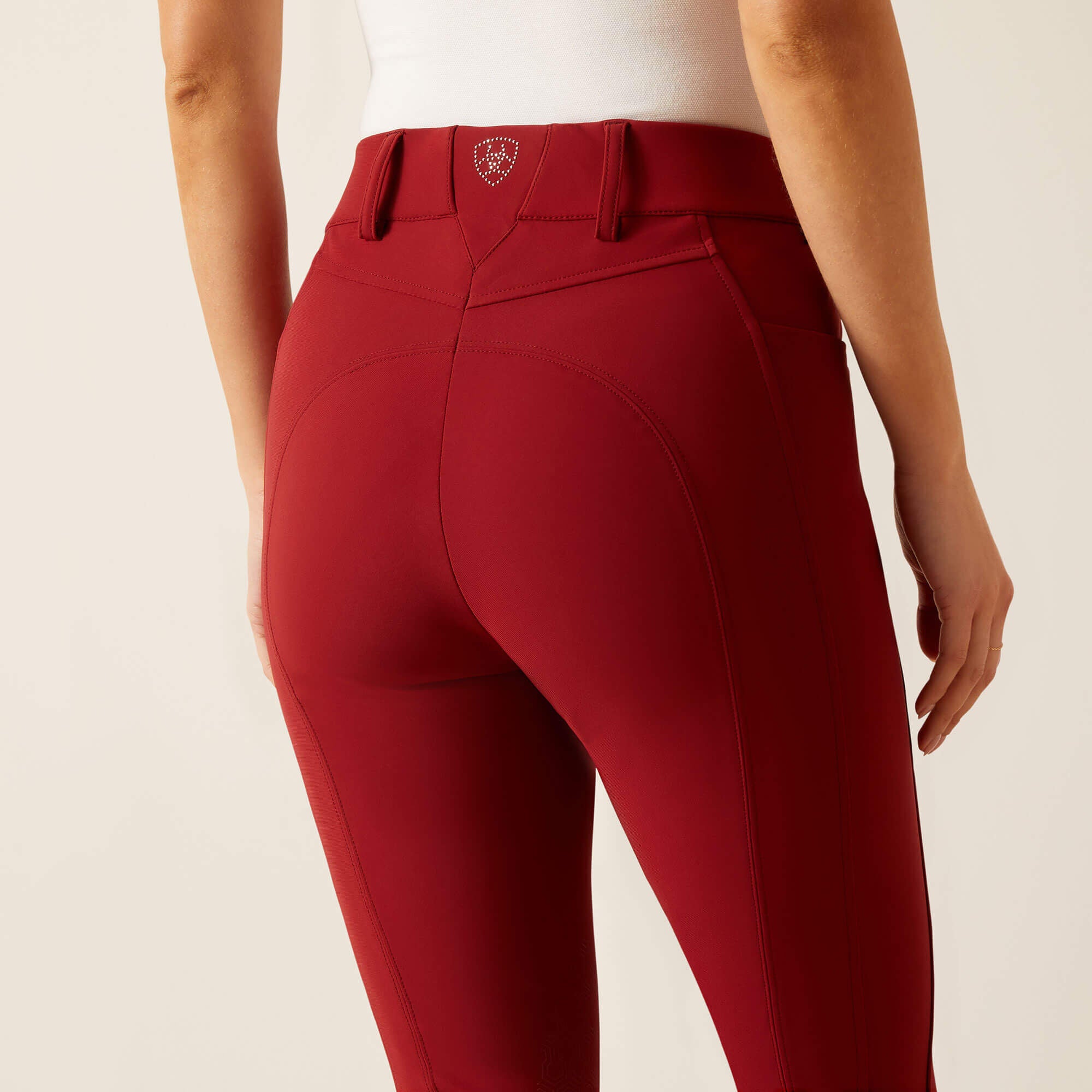 Tri Factor Grace Knee Patch Breech Women - SUN-DRIED TOMATO