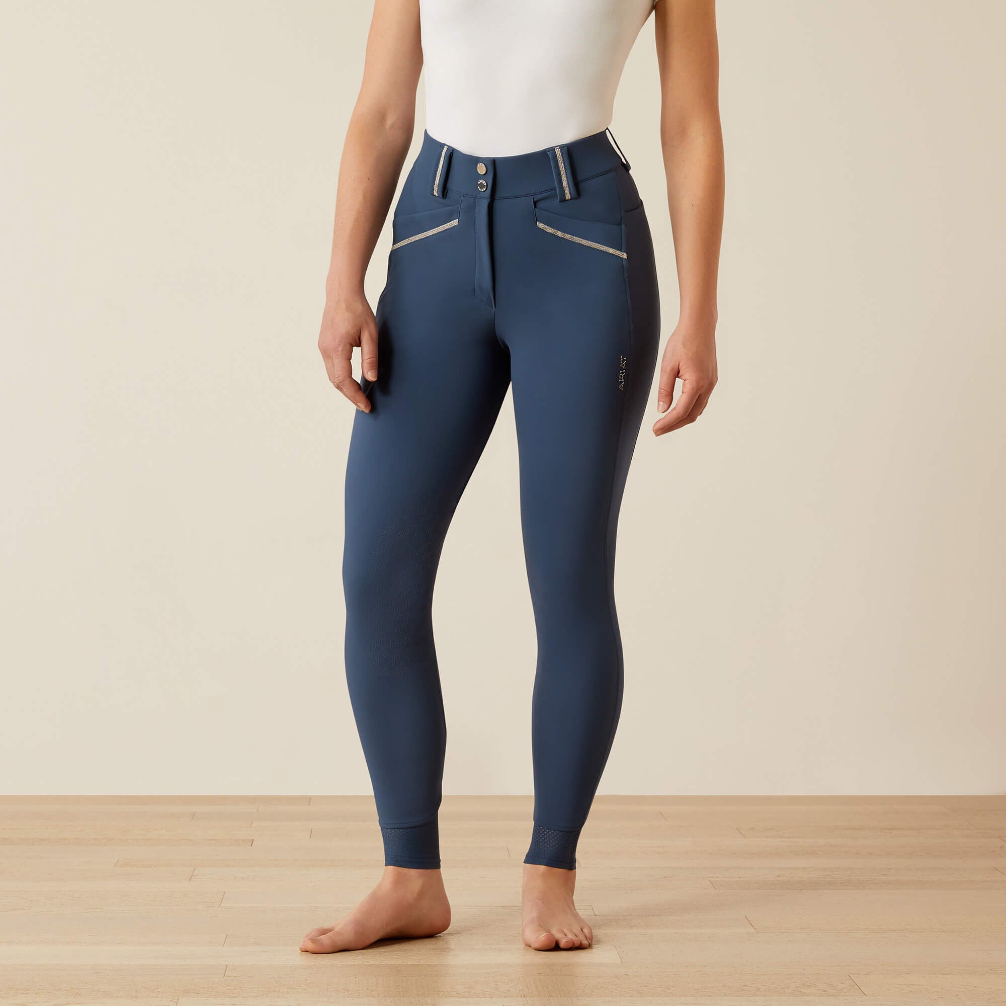 Tri Factor Grace Knee Patch Breech Women - DARK DENIM