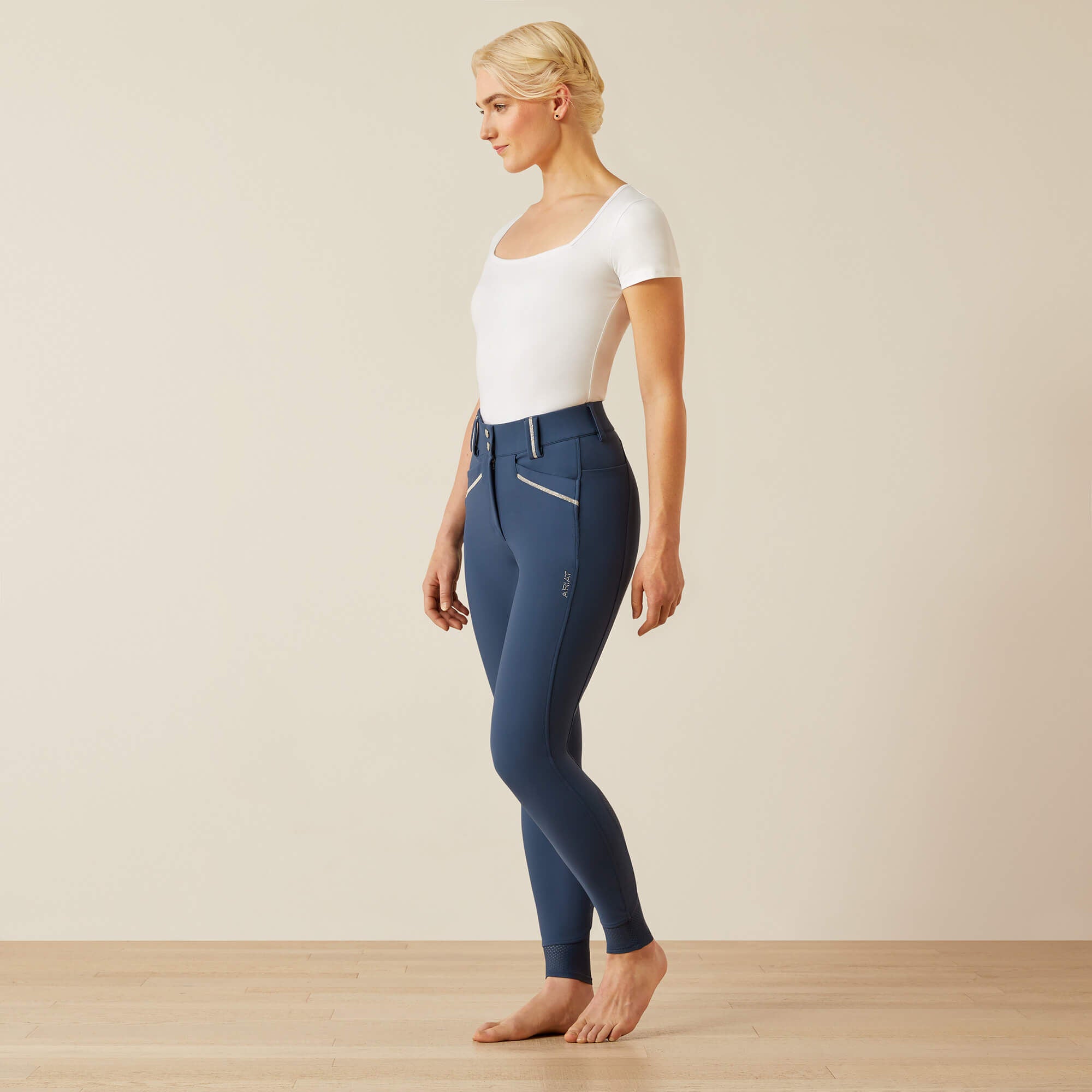 Tri Factor Grace Knee Patch Breech Women - DARK DENIM