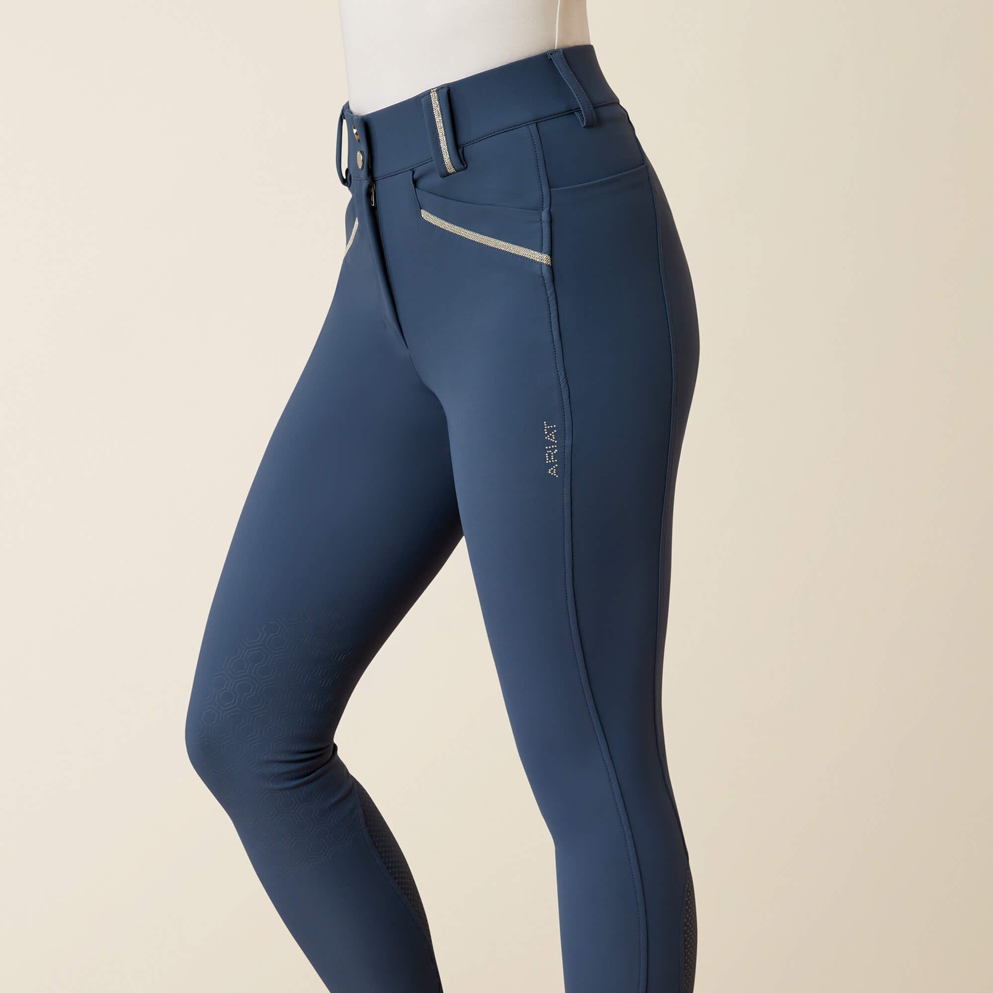 Tri Factor Grace Knee Patch Breech Women - DARK DENIM