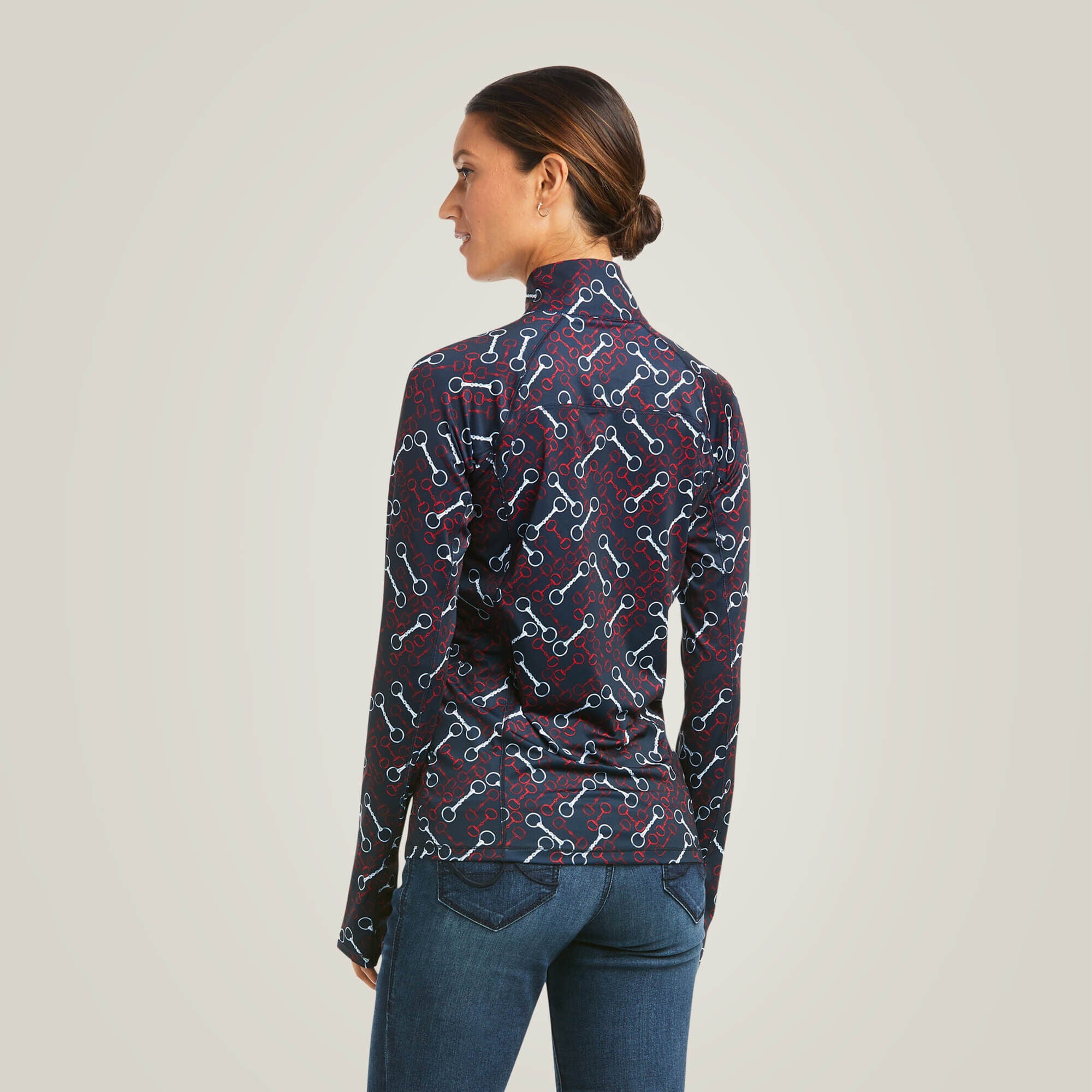 Lowell 2.0 1/4 Zip Baselayer Women - TEAM PRINT
