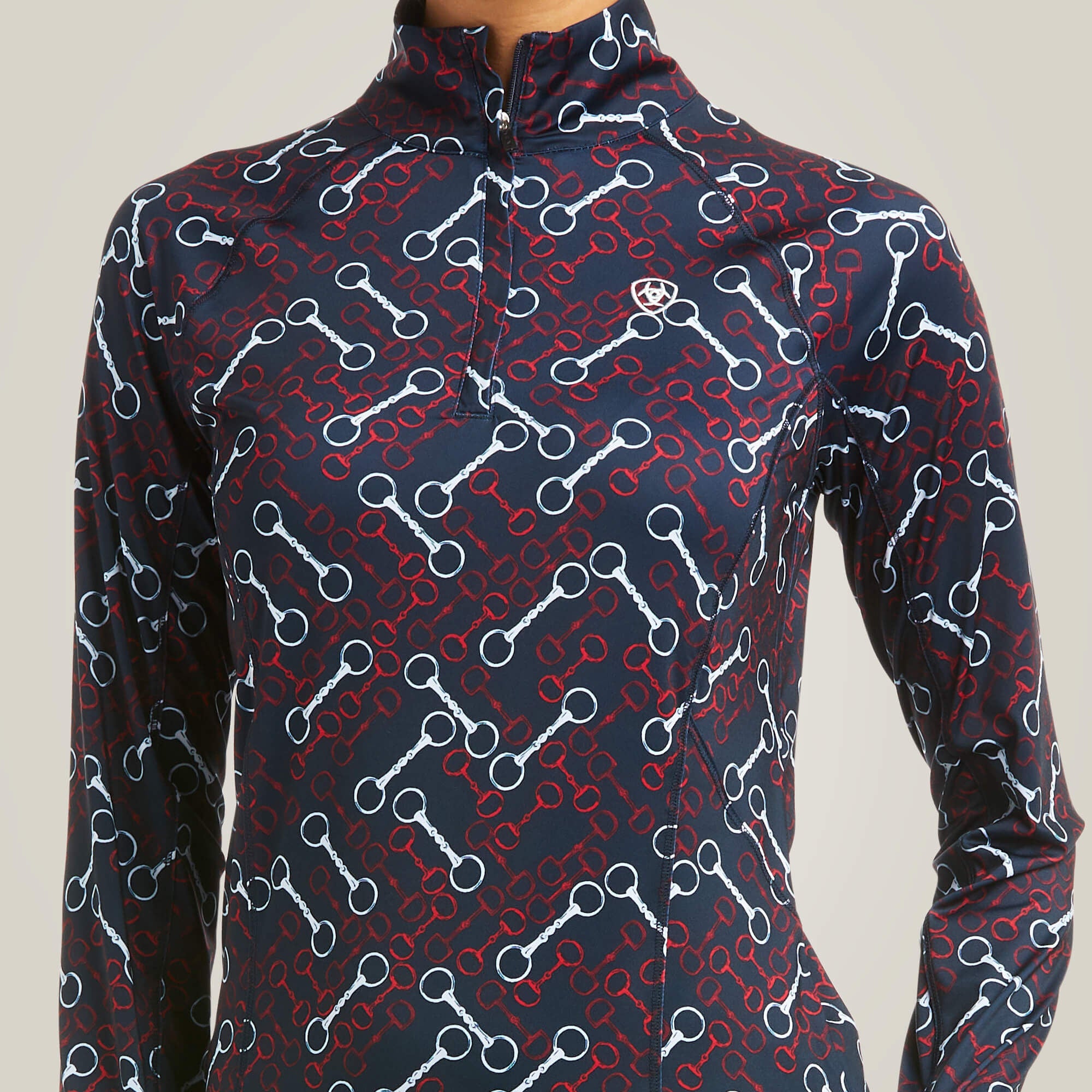 Lowell 2.0 1/4 Zip Baselayer Women - TEAM PRINT